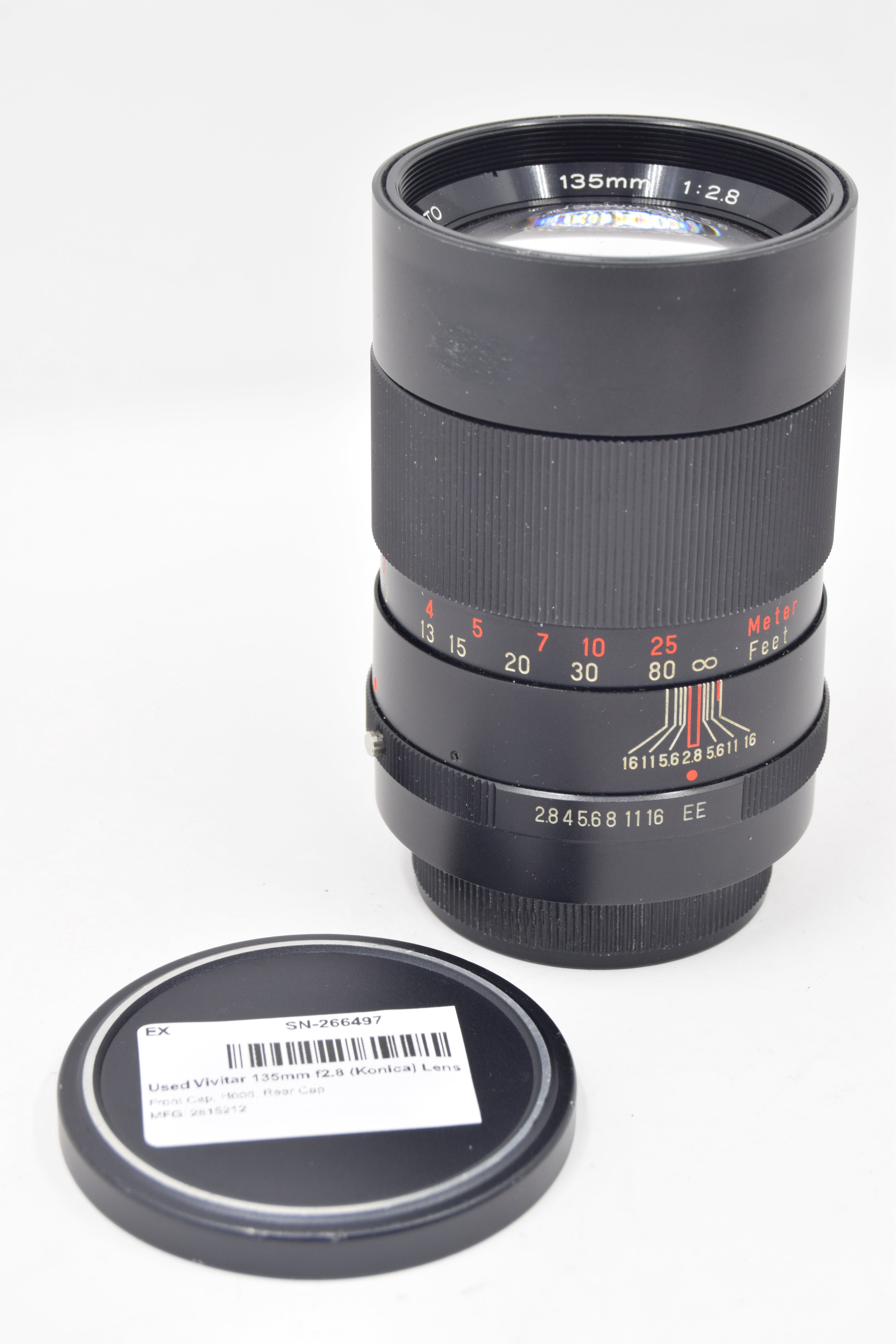 Used Vivitar 135mm f2.8 (Konica) Lens