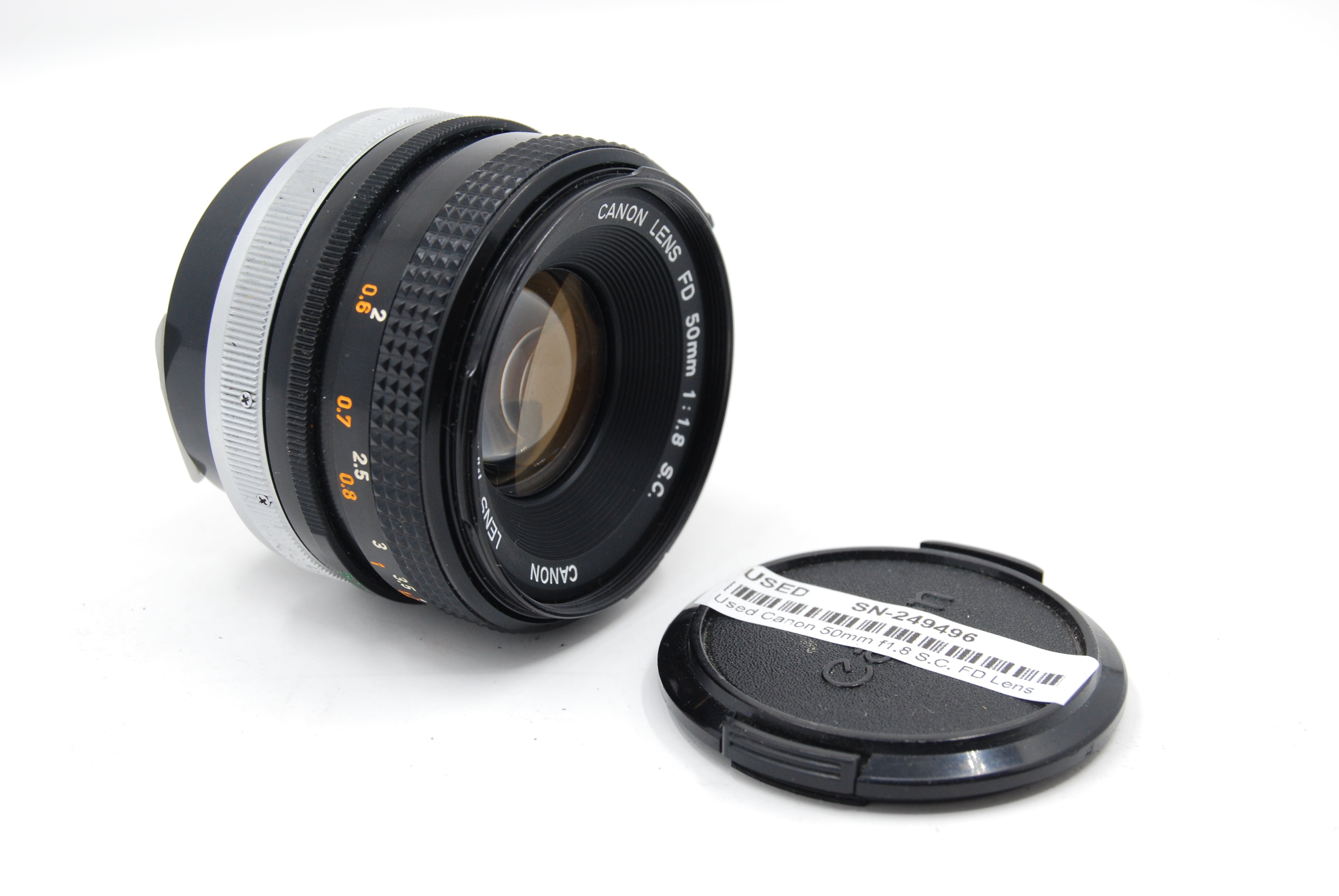 Used Canon 50mm f1.8 S.C. FD Lens