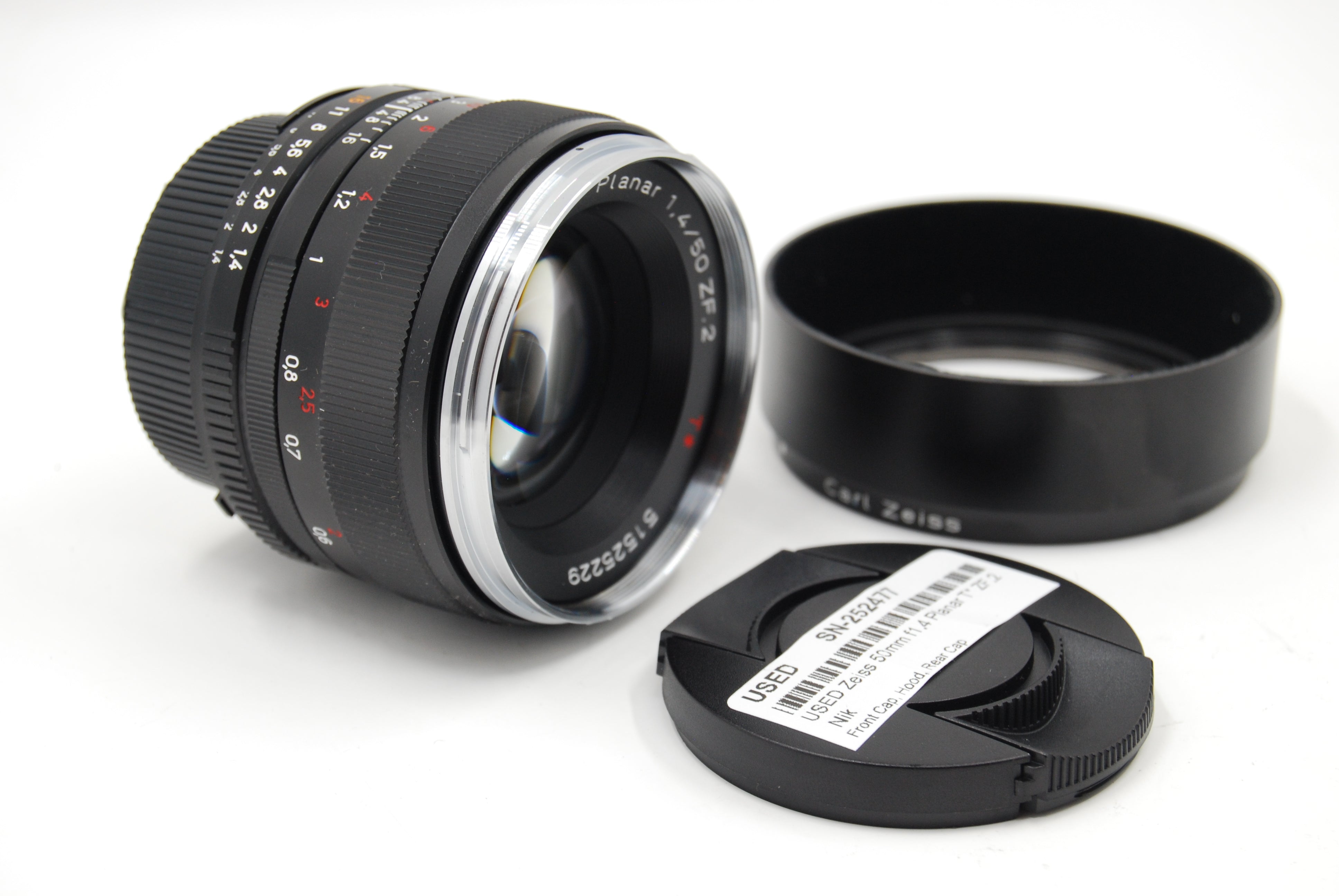 USED Zeiss 50mm f1.4 Planar T* ZF.2  Nik