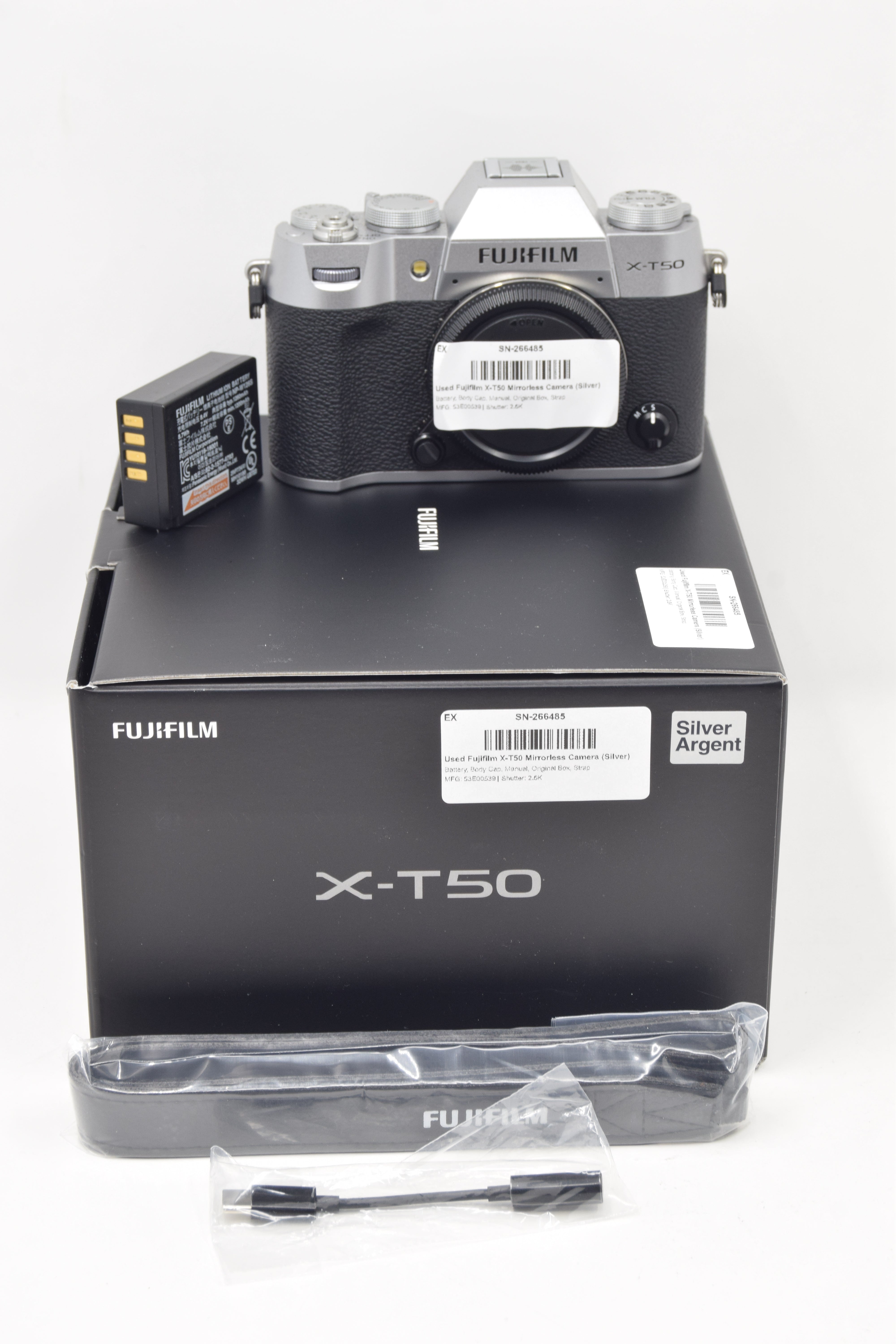 Used Fujifilm X-T50 Mirrorless Camera (Silver)