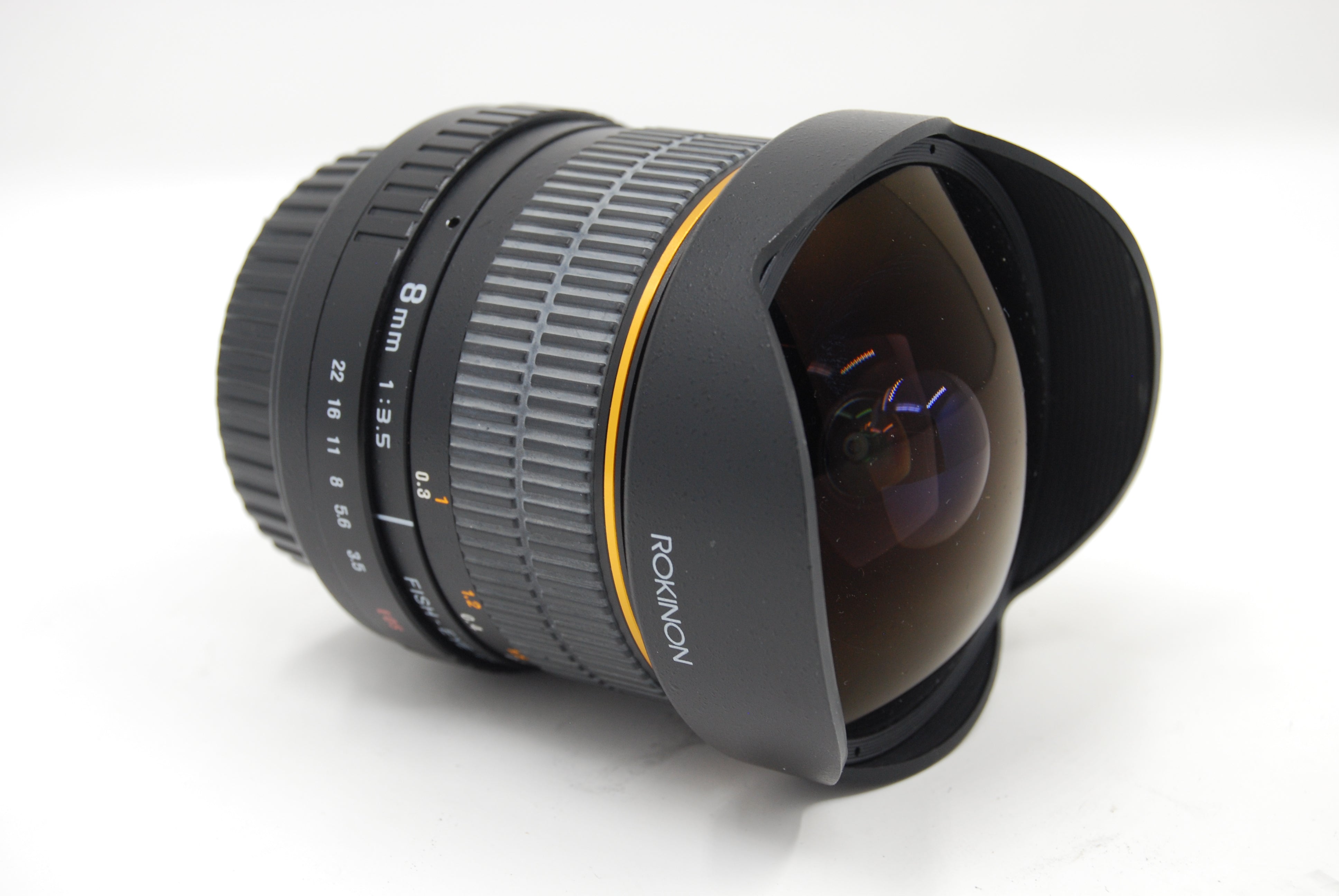 Used Rokinon 8mm f3.5 (C-EF) Fisheye CS Lens - Missing lens cover