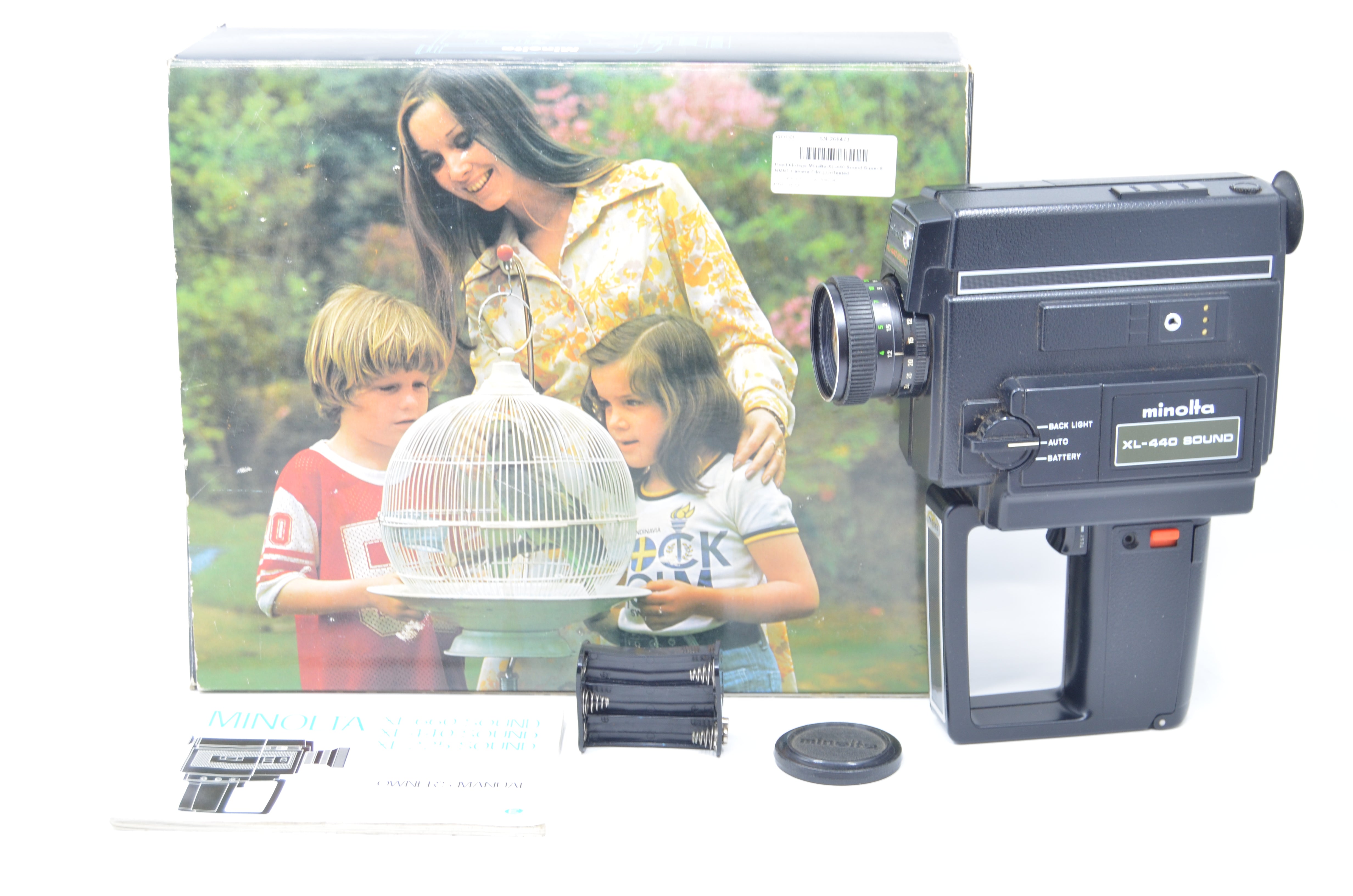 Used Vintage Minolta XL-440 Sound Super 8 NMNT Camera Film - UnTested