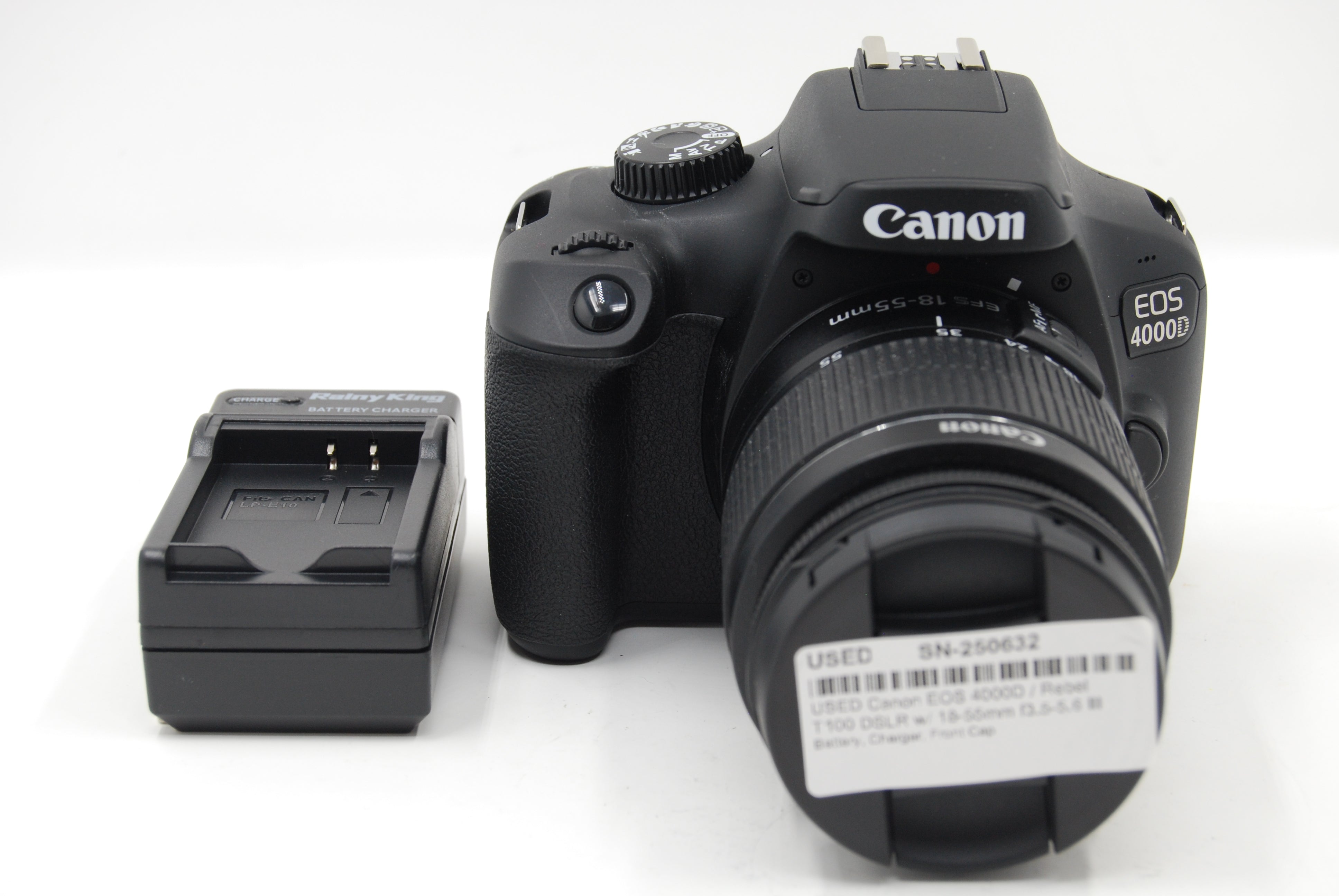 USED Canon EOS 4000D / Rebel T100 DSLR w/ 18-55mm f3.5-5.6 III