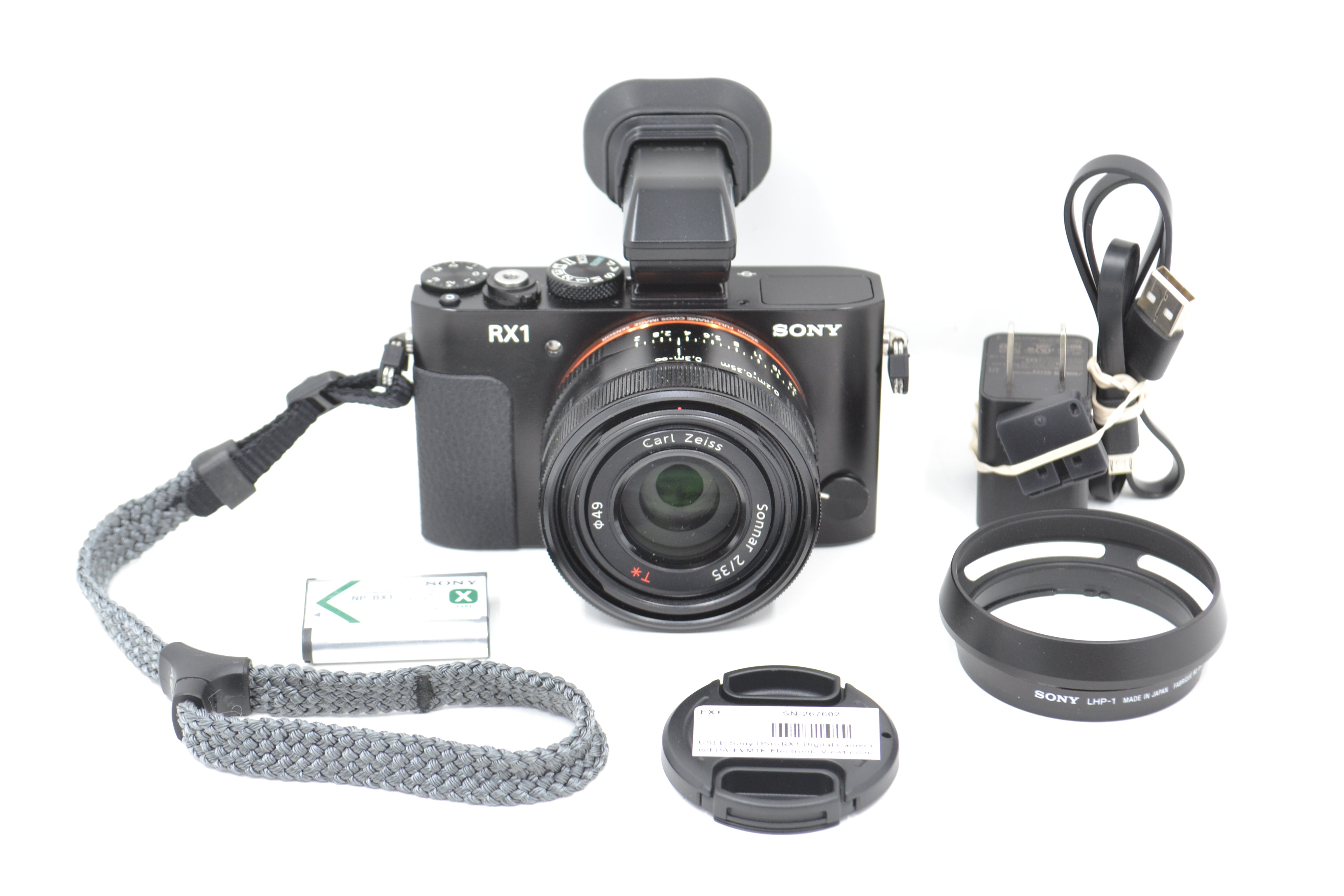 USED Sony DSC-RX1 Digital Camera w/FDA-EVM1K Electronic Viewfinder