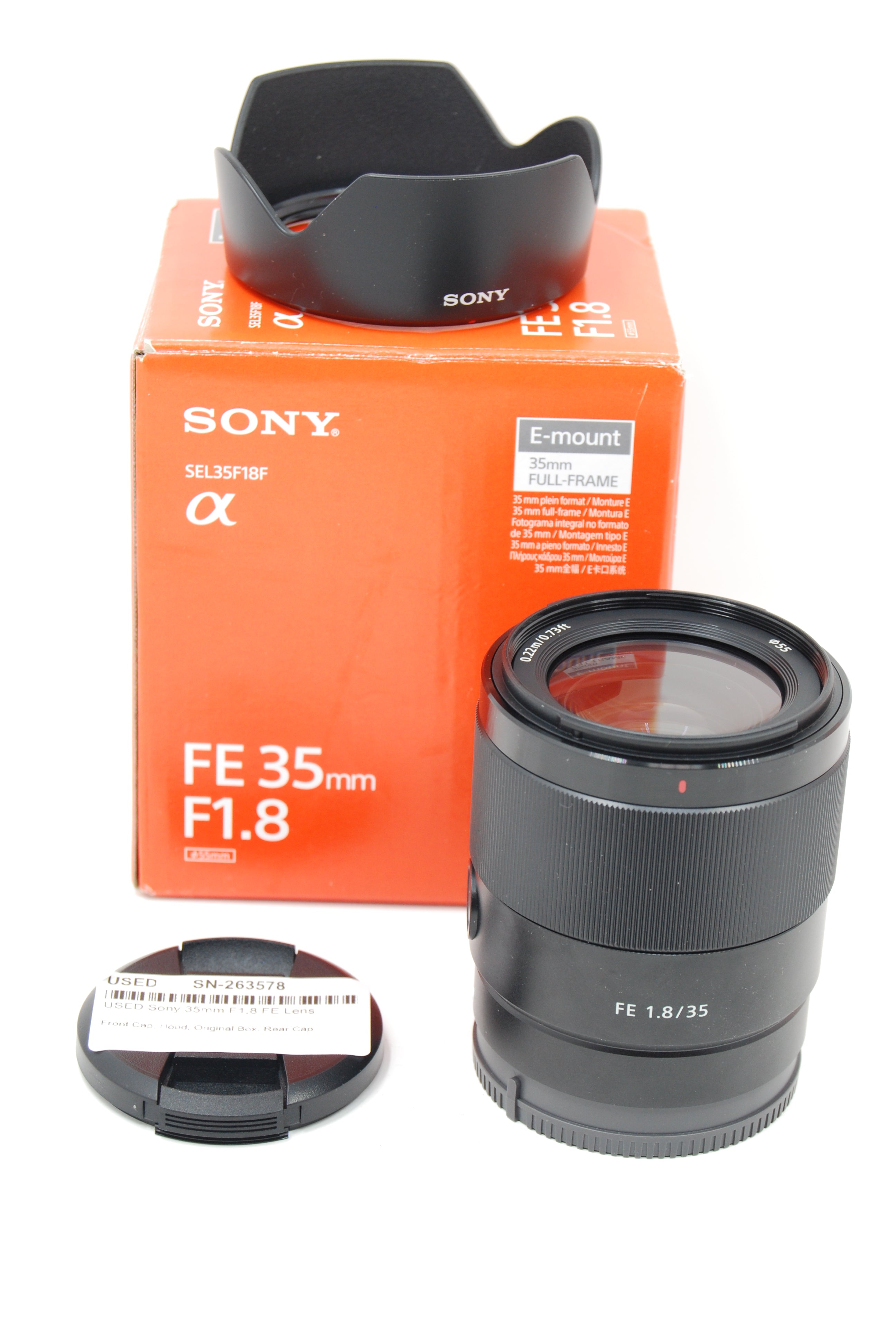 USED Sony 35mm F1.8 FE Lens
