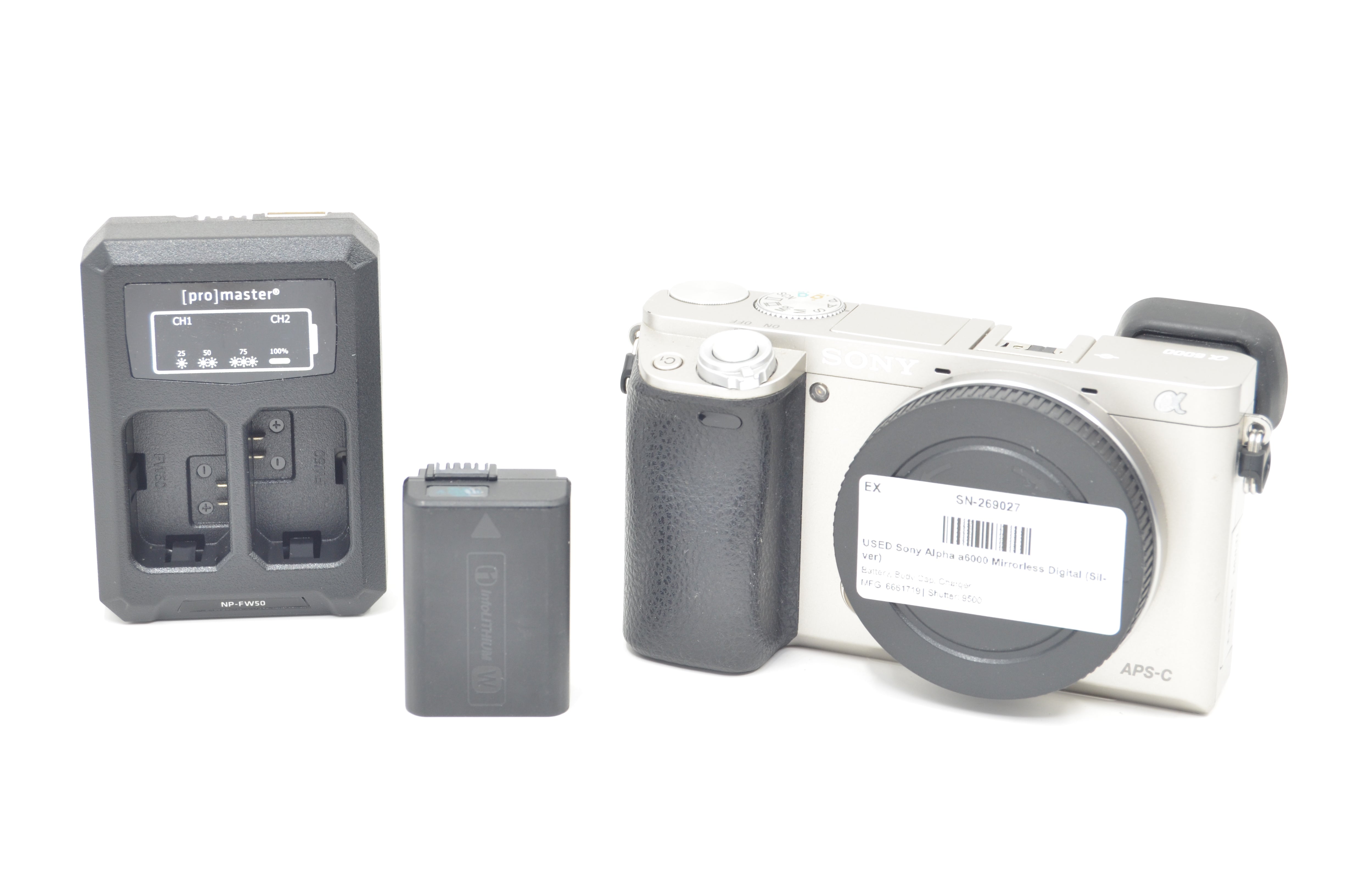 USED Sony Alpha a6000 Mirrorless Digital (Silver)