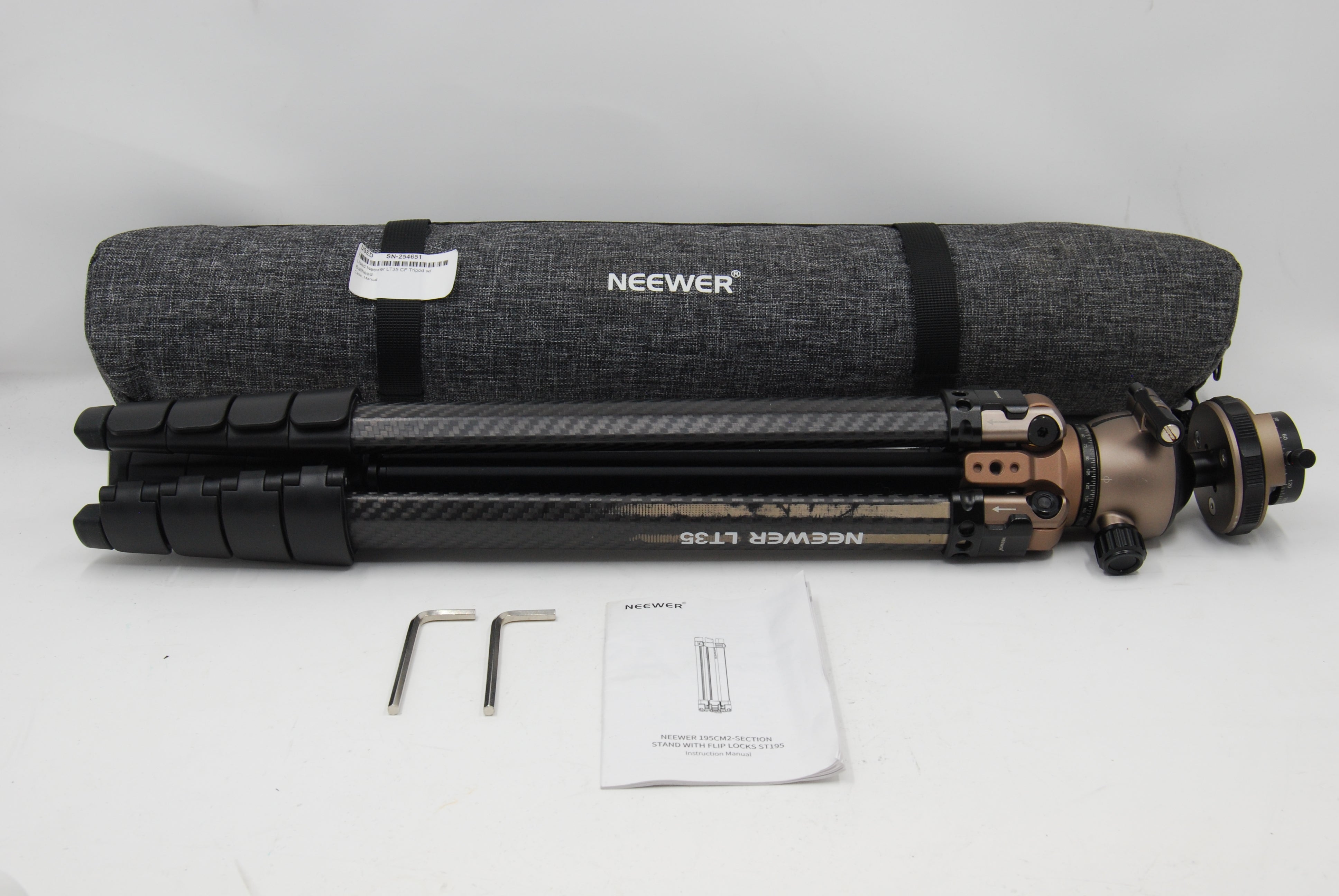Used Neewer LT35 CF Tripod w/ Ballhead