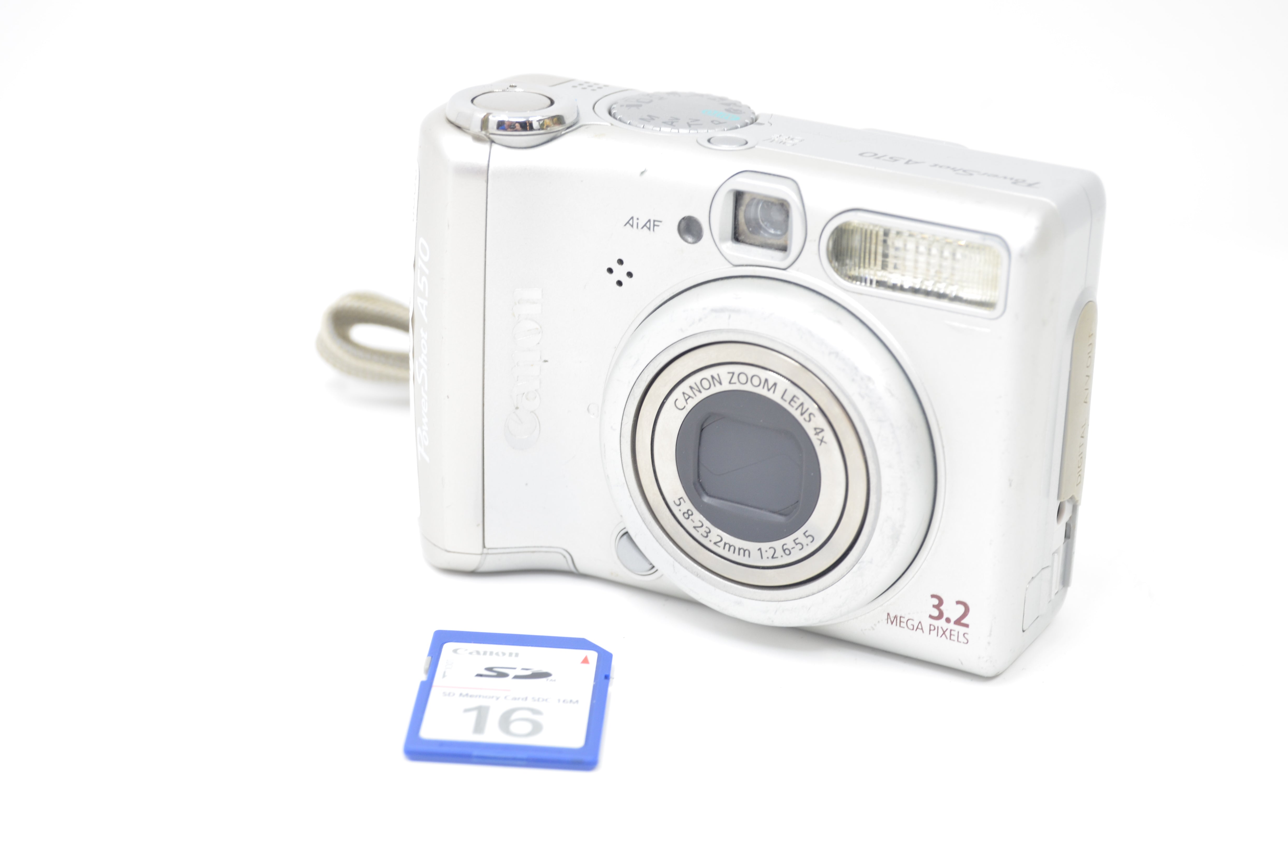 Used Canon PowerShot A510 3.2MP Digital Point & Shoot Camera with 4x Optical Zoom