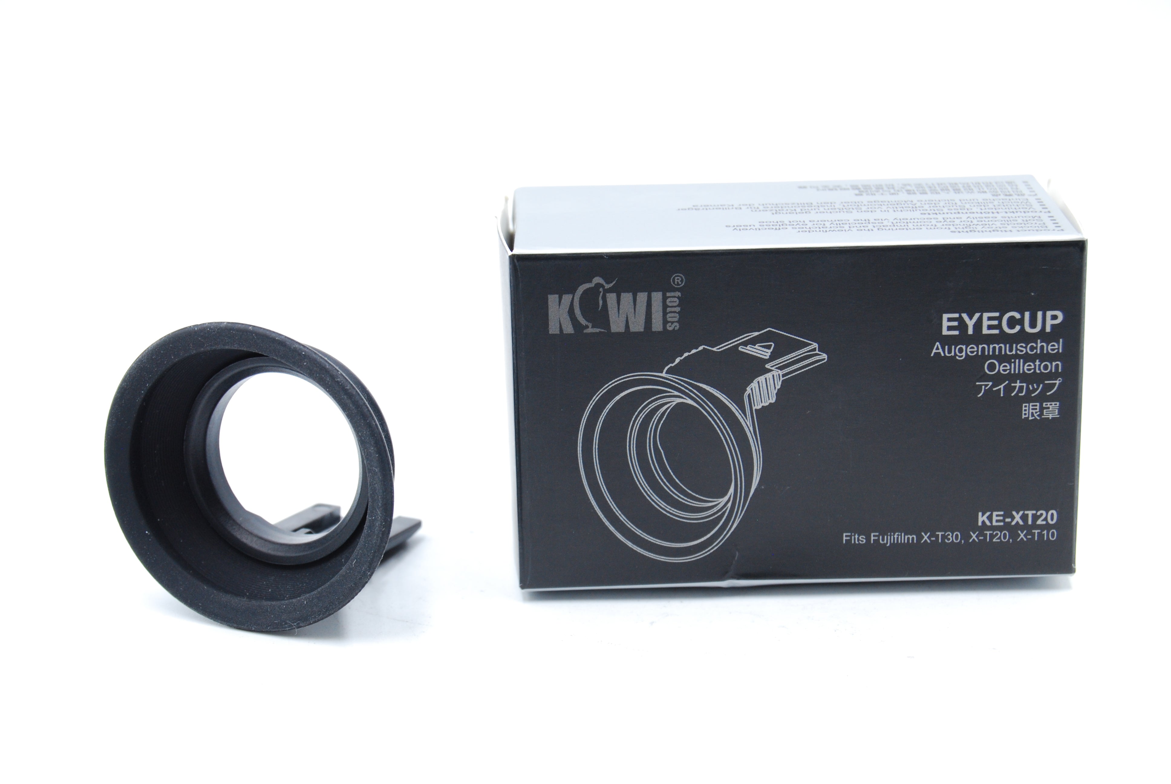 Used Kiwifotos KE-XT20 Large Soft Silicon Eye Cup for Fujifilm X-T30 X-T20 X-T10