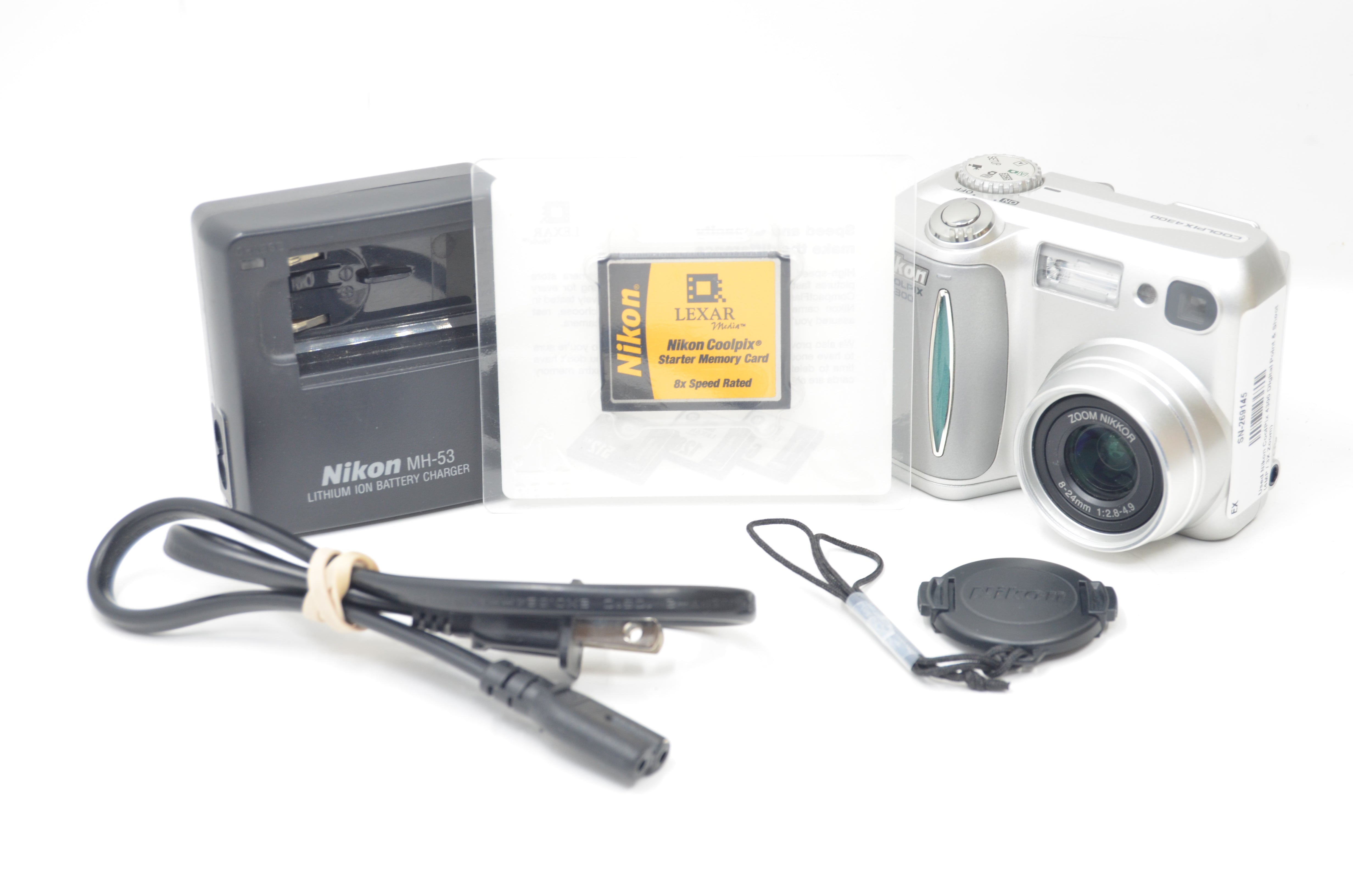 Used Nikon CoolPix 4300 Digital Point & Shoot (4MP / 3X Zoom)