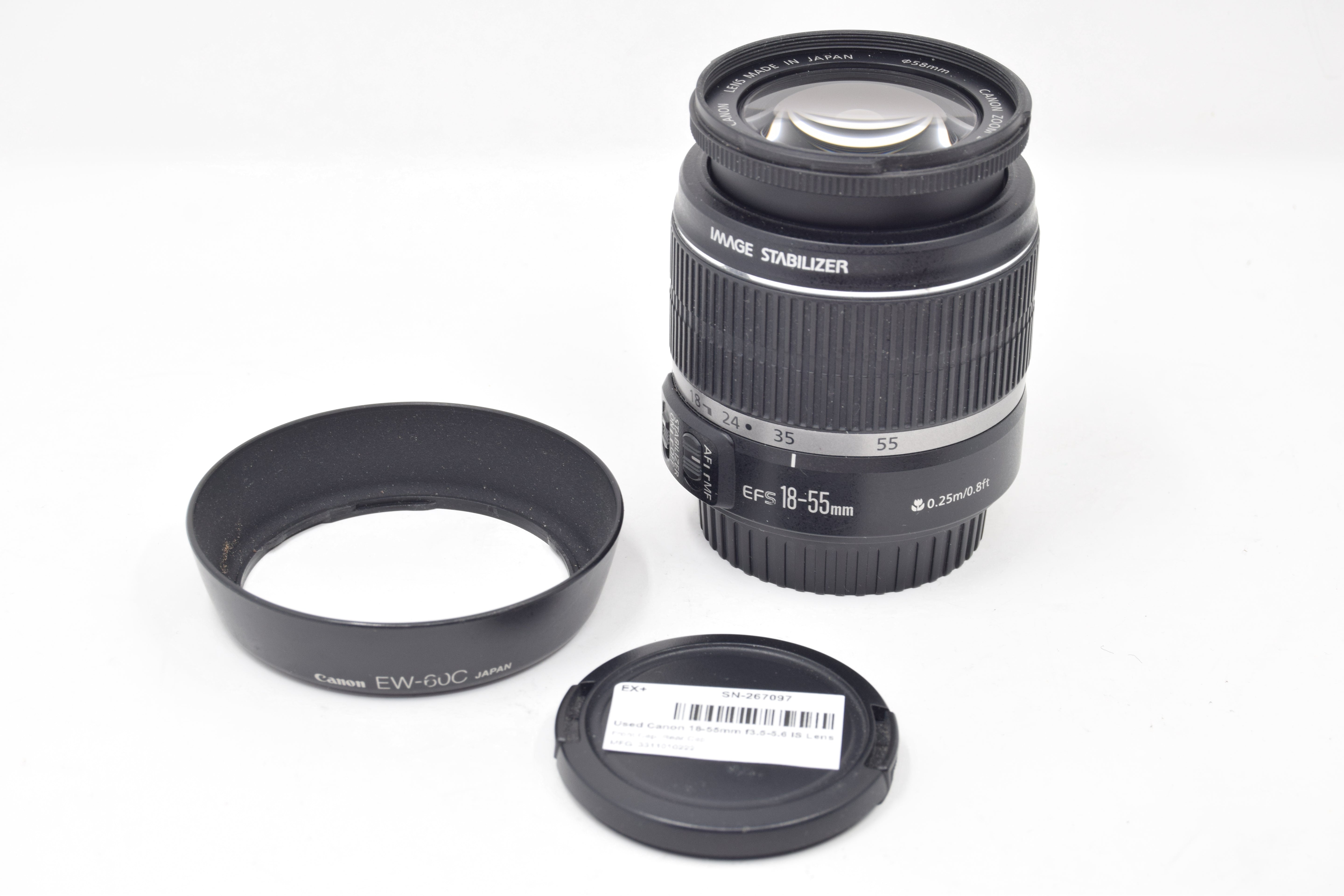Used Canon 18-55mm f3.5-5.6 IS Lens