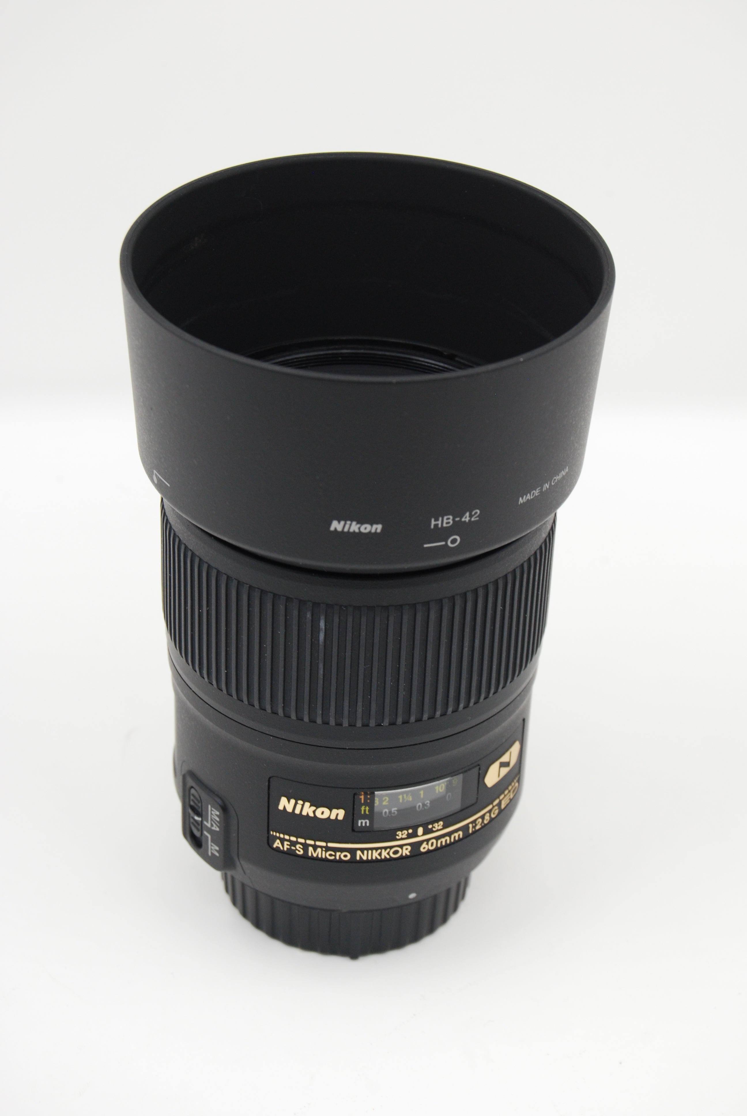 USED Nikon 60mm f2.8 AF-S Micro G ED Lens
