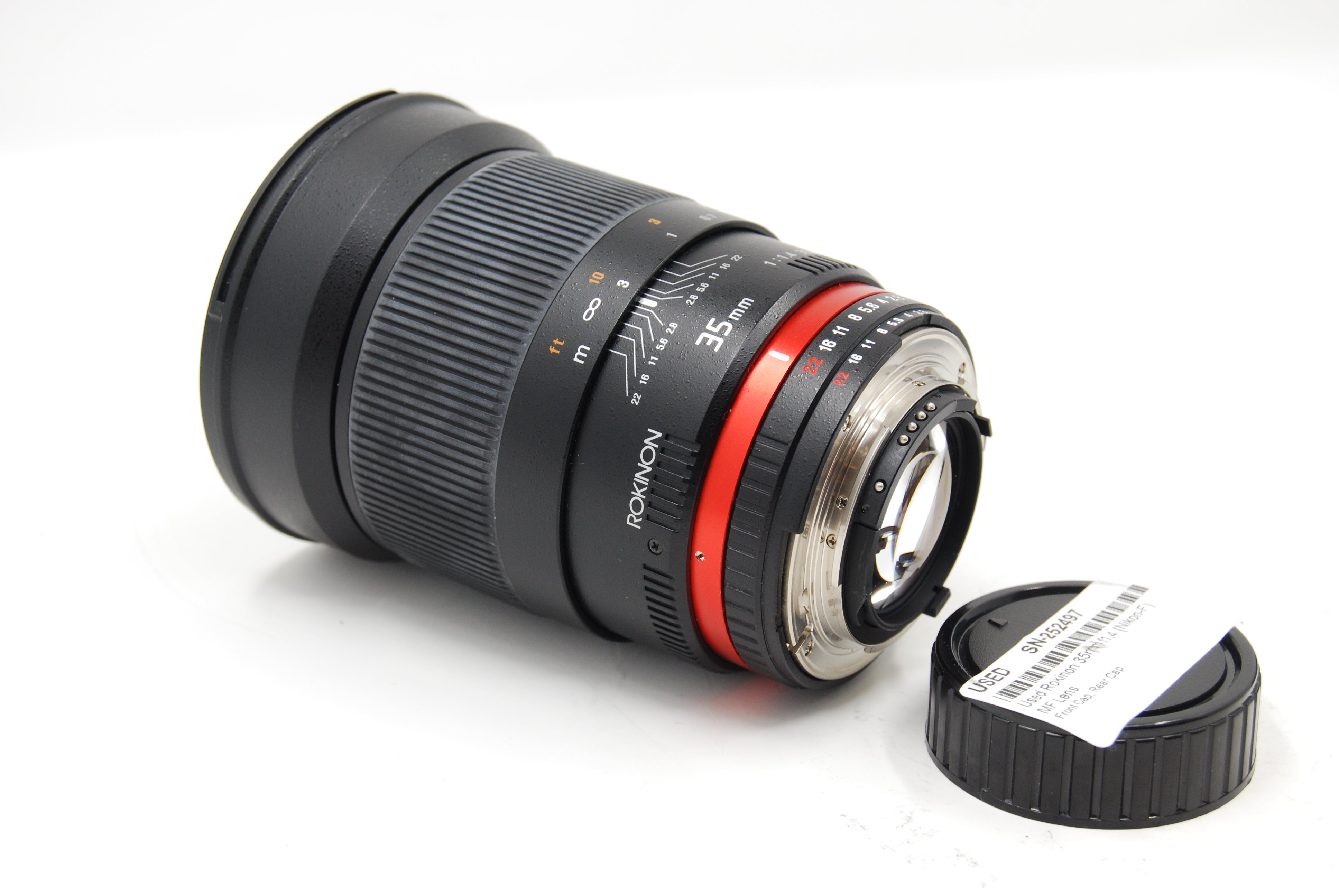Used Rokinon 35mm f1.4 (Nikon-F) MF Lens