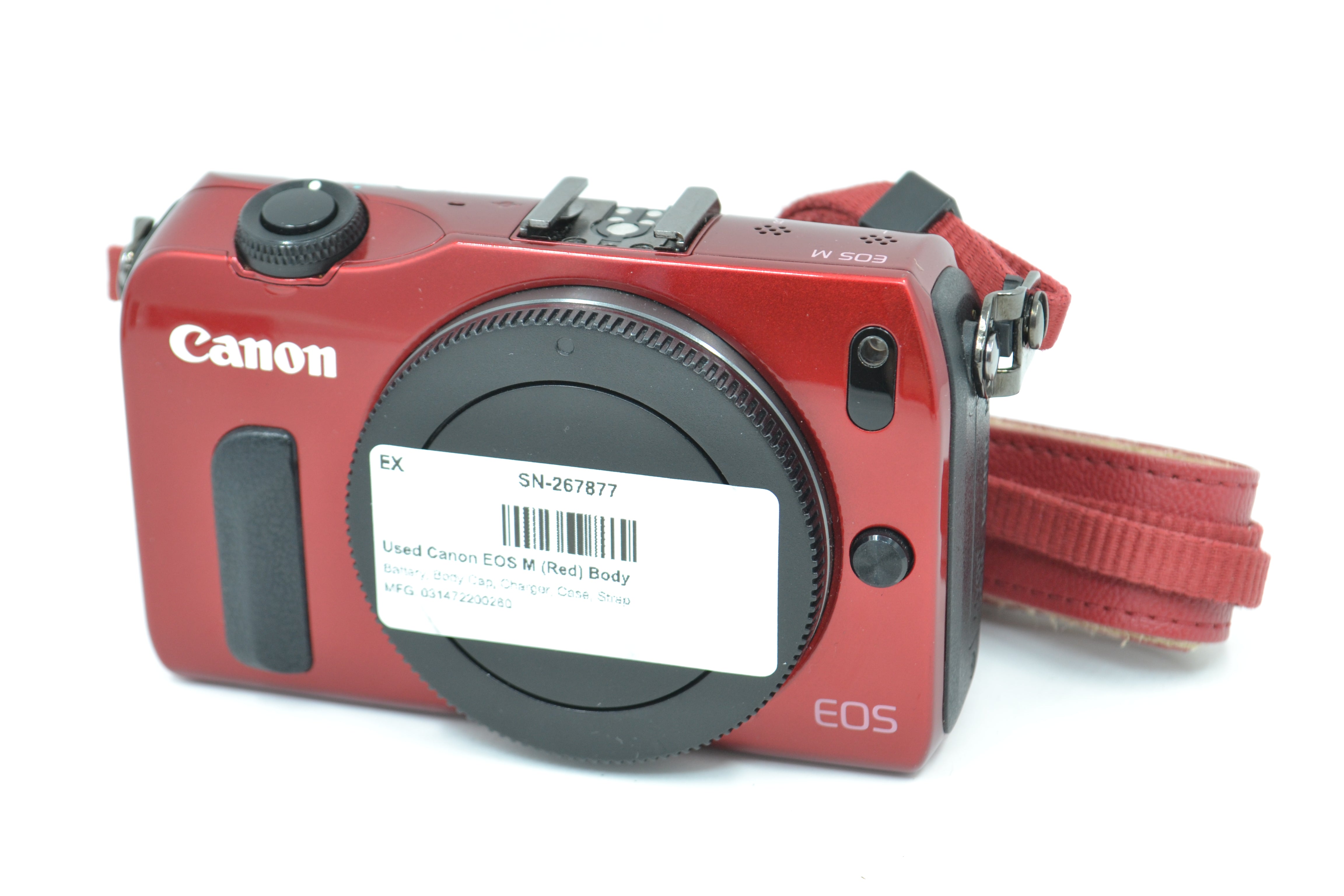 Used Canon EOS M (Red) Mirrorless Camera Body