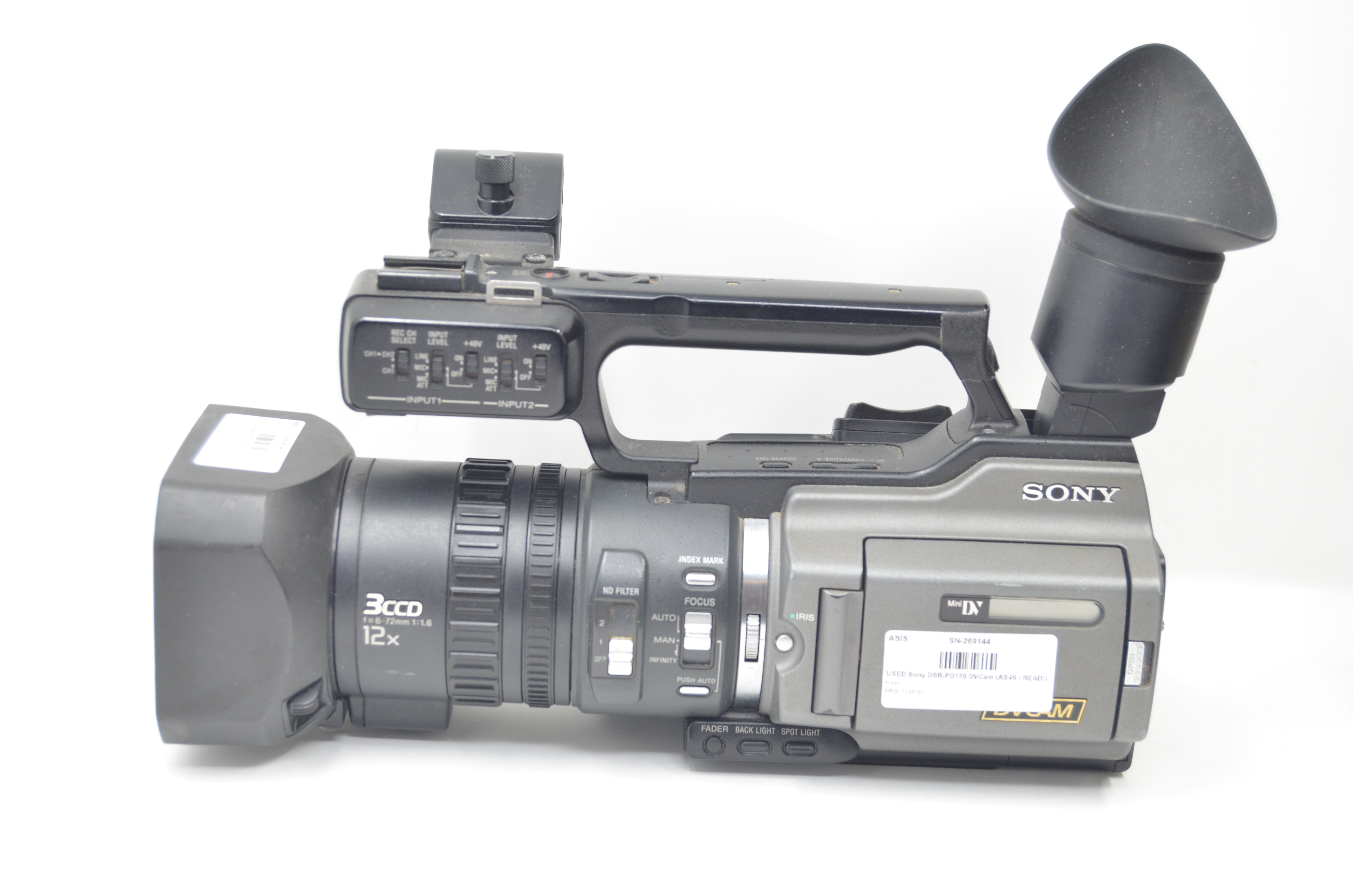 USED Sony DSR-PD170 DVCam (AS-IS / READ!)
