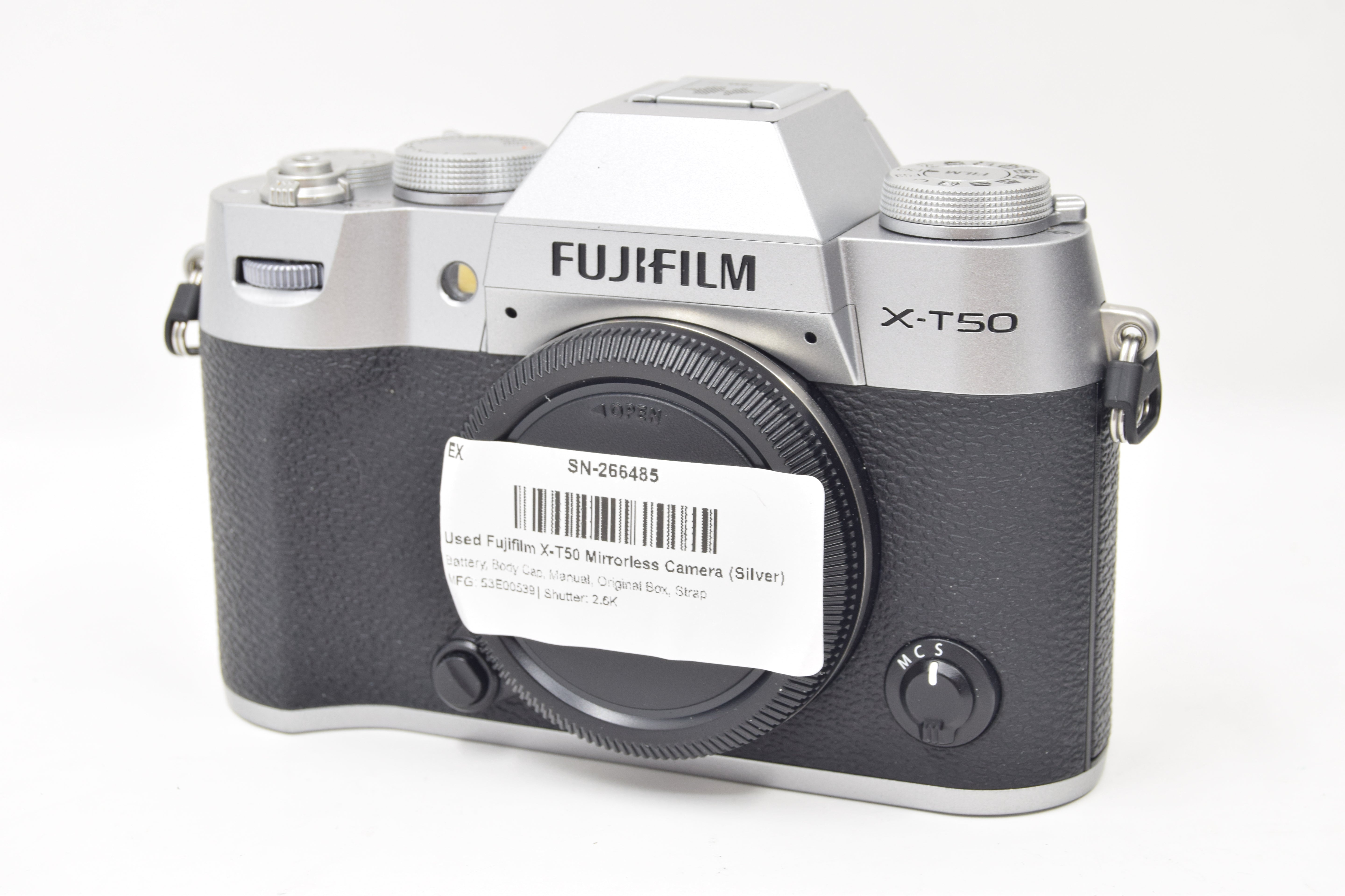 Used Fujifilm X-T50 Mirrorless Camera (Silver)