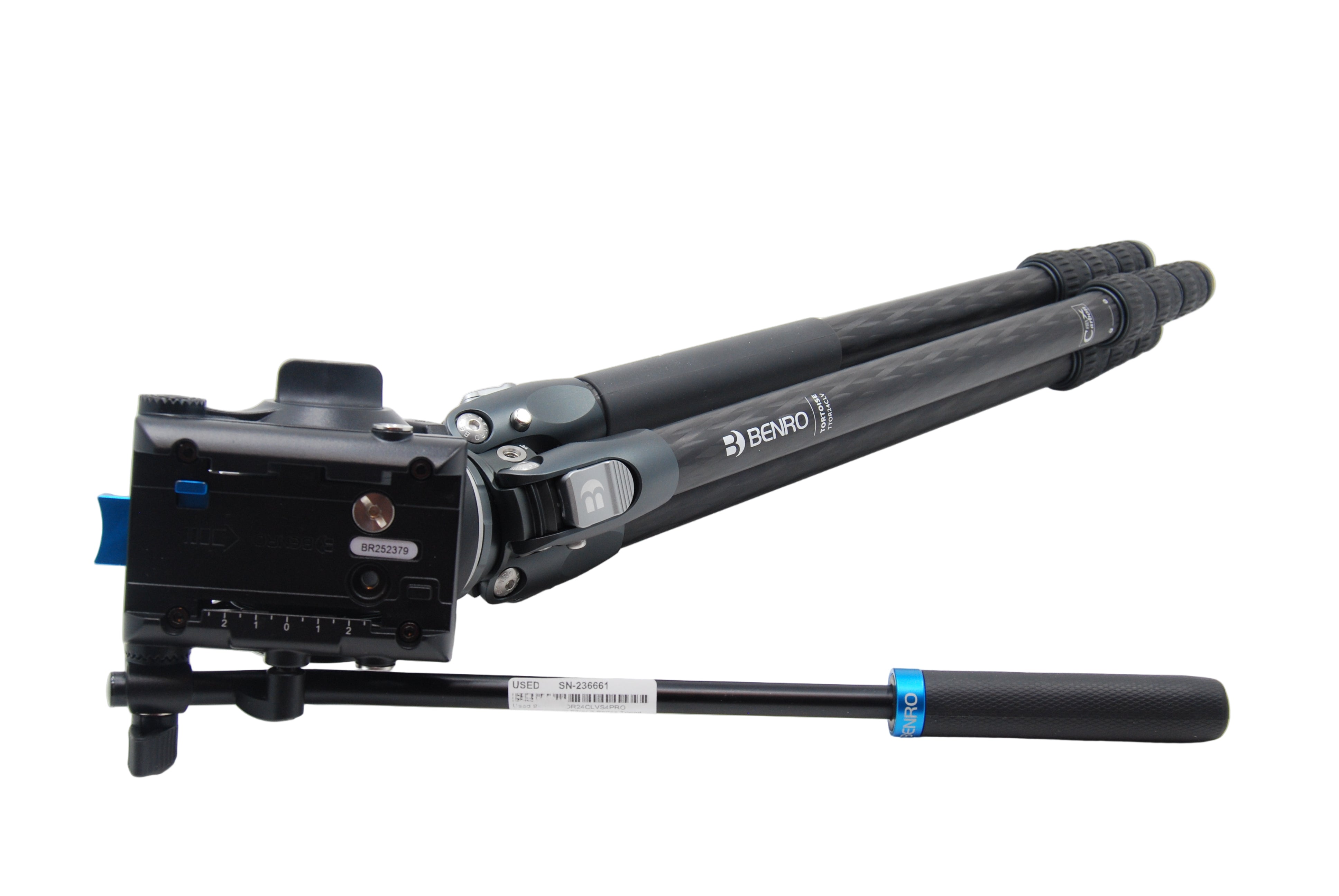 Used Benro TTOR24CLVS4PRO Tortoise Carbon Fiber 2 Series Tripod System with S4Pro Video Head