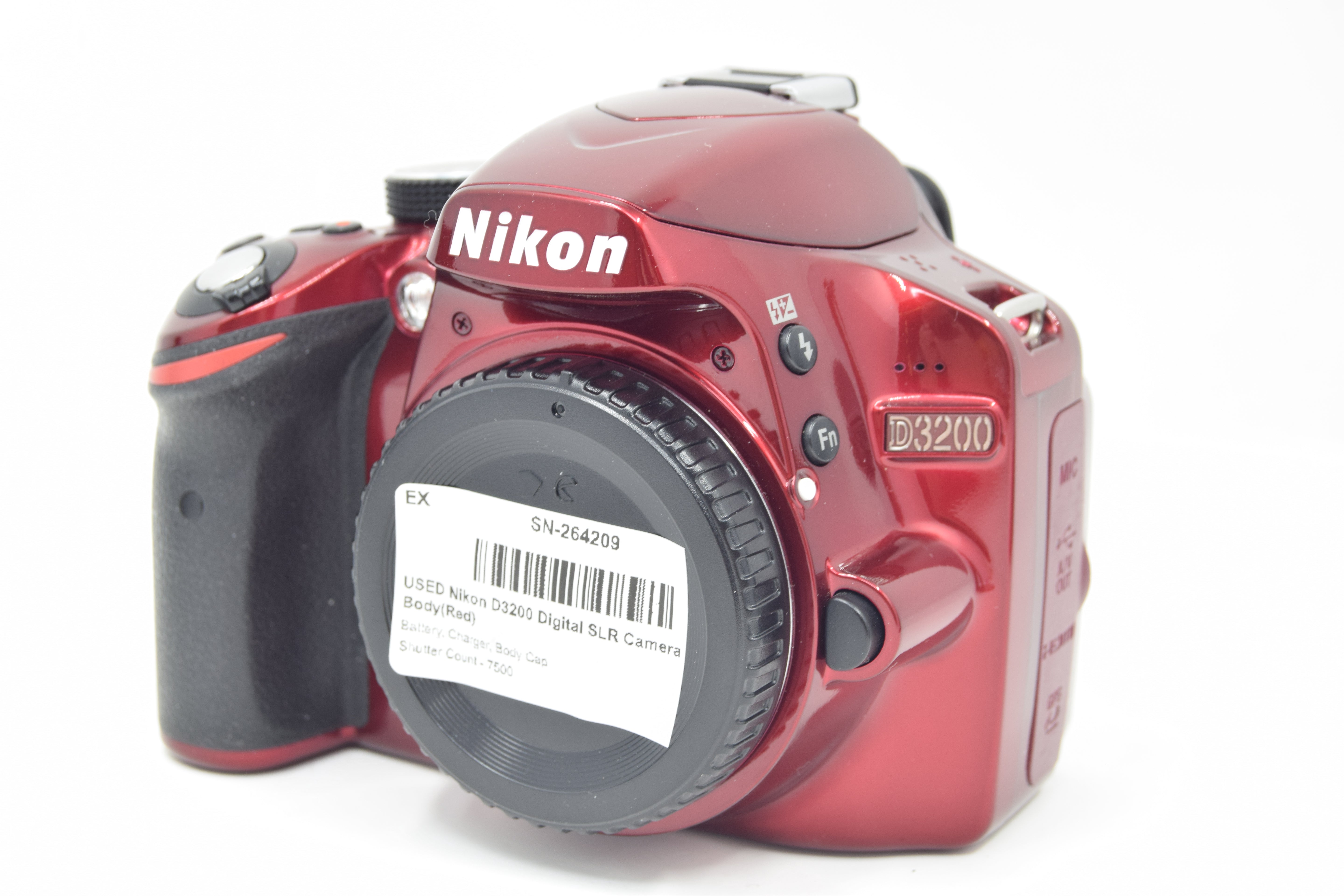 USED Nikon D3200 Digital SLR Camera Body(Red)