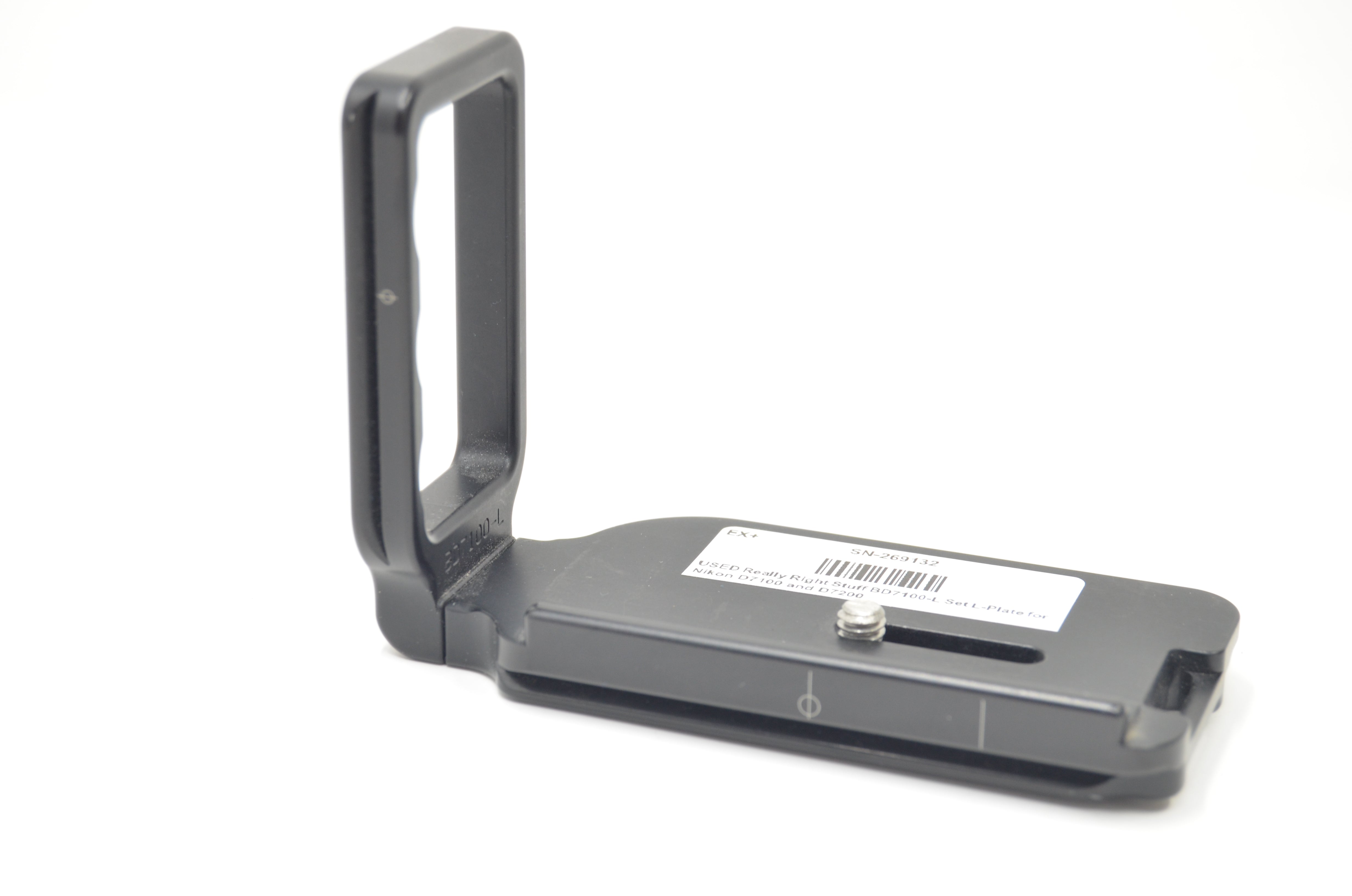 USED Really Right Stuff BD7100-L Set L-Plate for Nikon D7100 and D7200