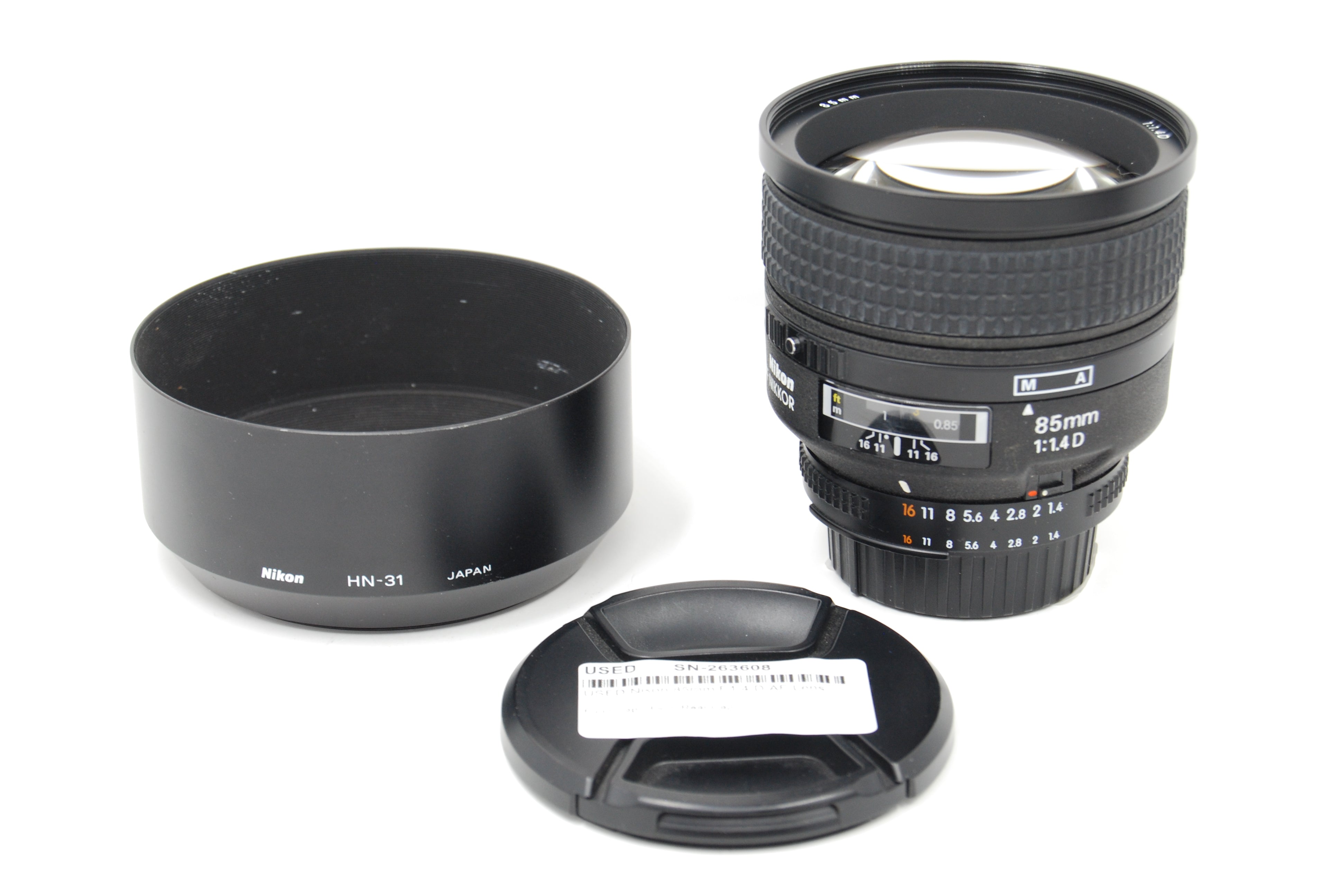 USED Nikon 85mm F1.4 D AF Lens