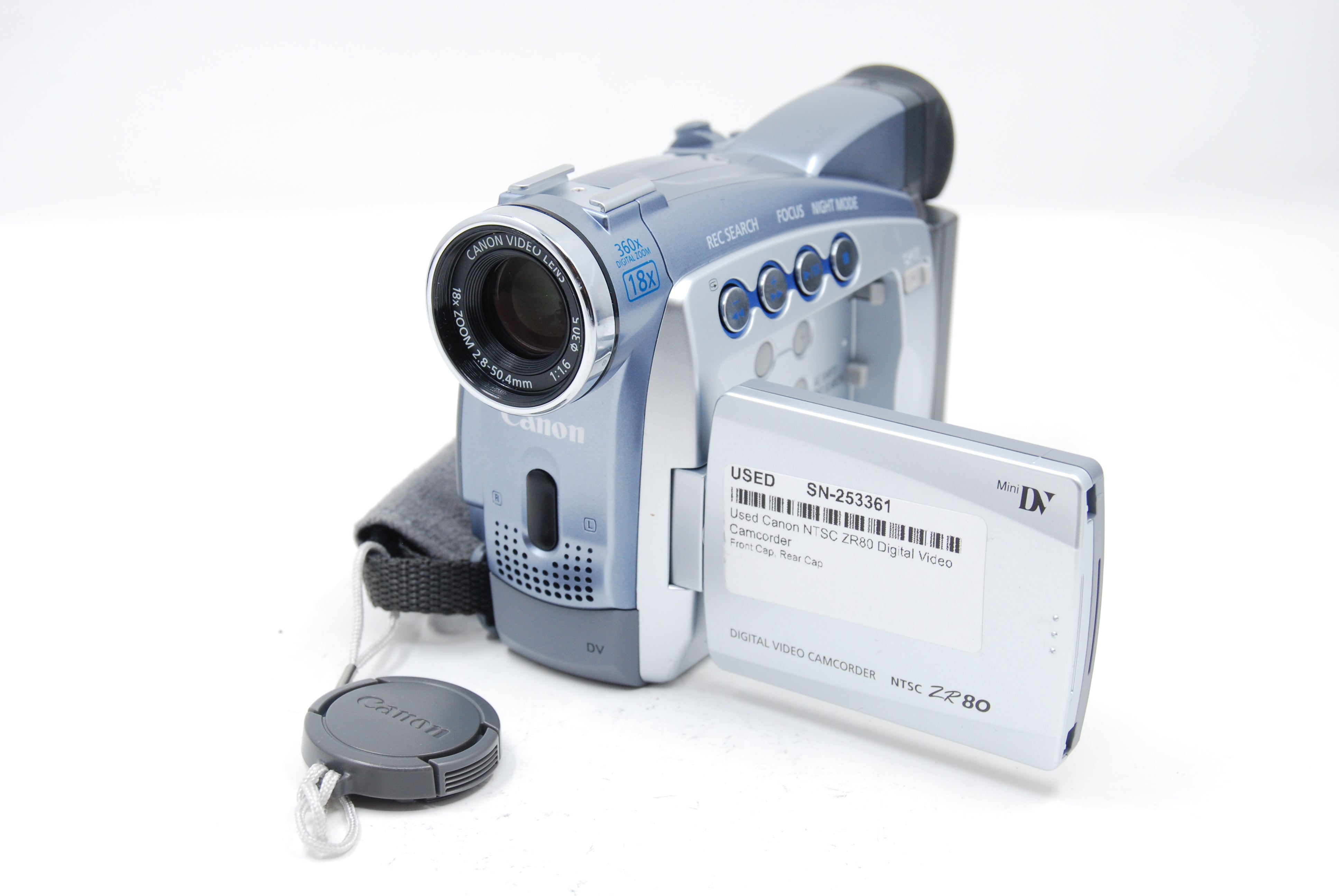 Used Canon NTSC ZR80 Digital Video Camcorder