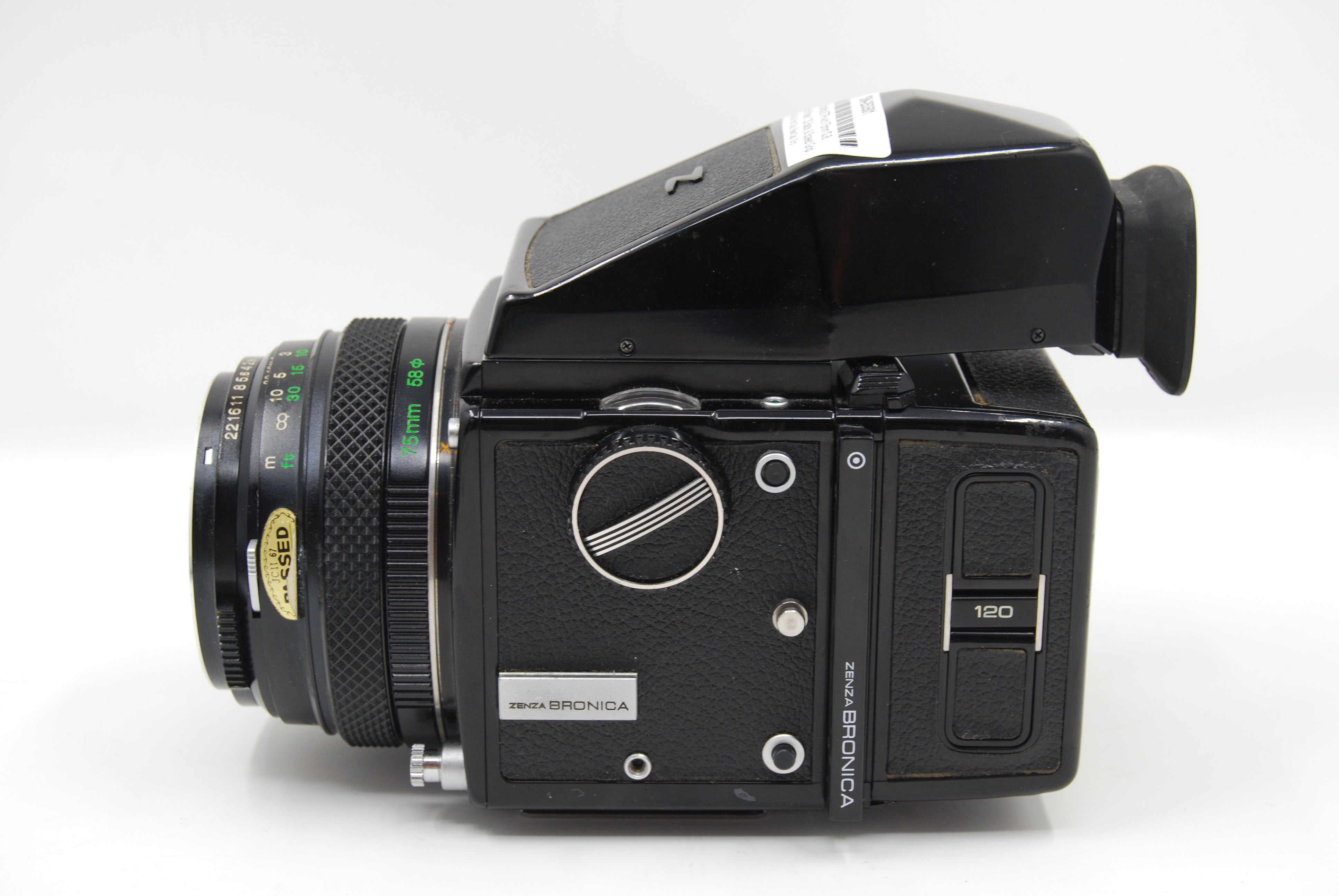 Used Bronica ETR with 75mm f2.8, Prism Finder, 120 Back, & Speed Grip