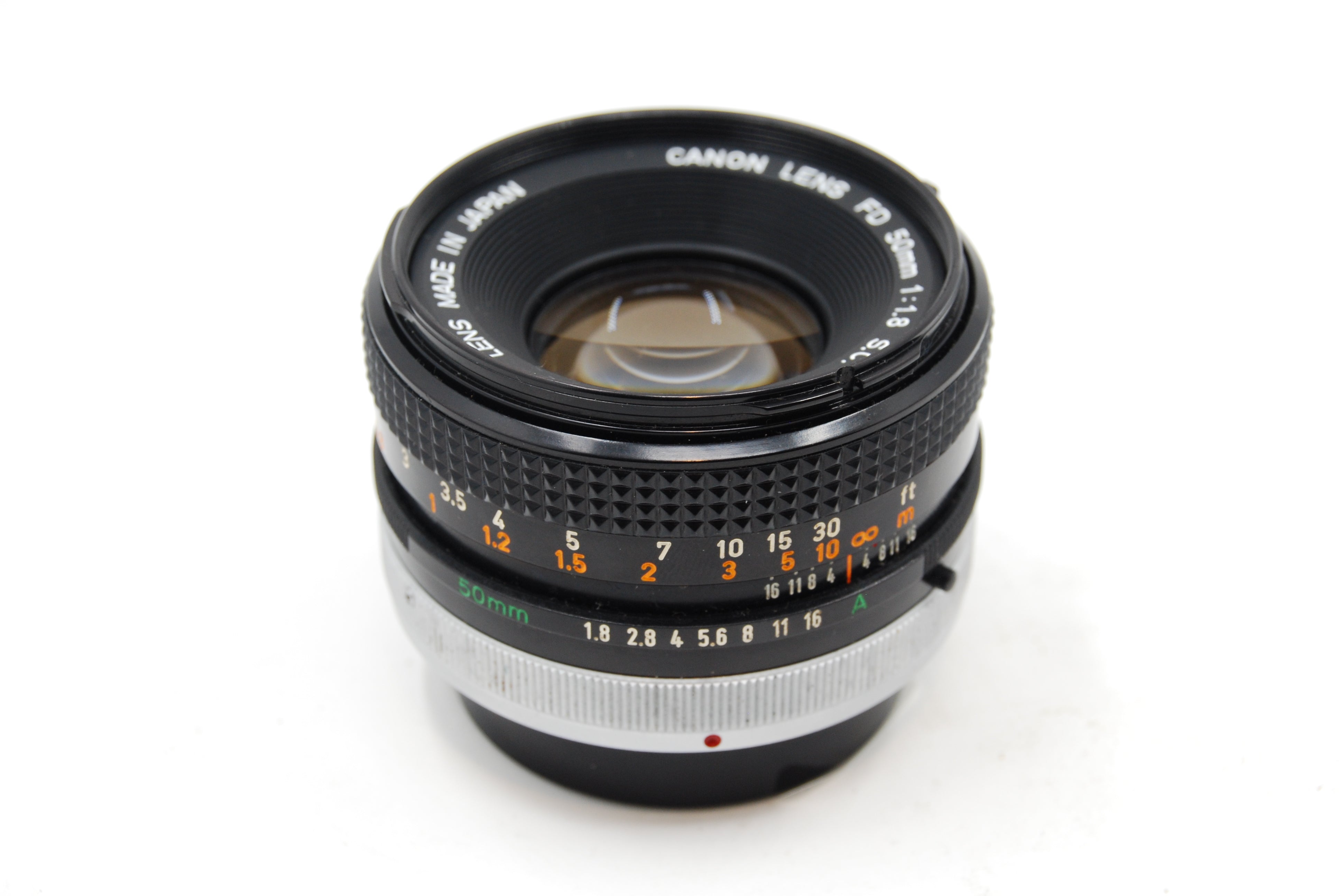 Used Canon 50mm f1.8 S.C. FD Lens