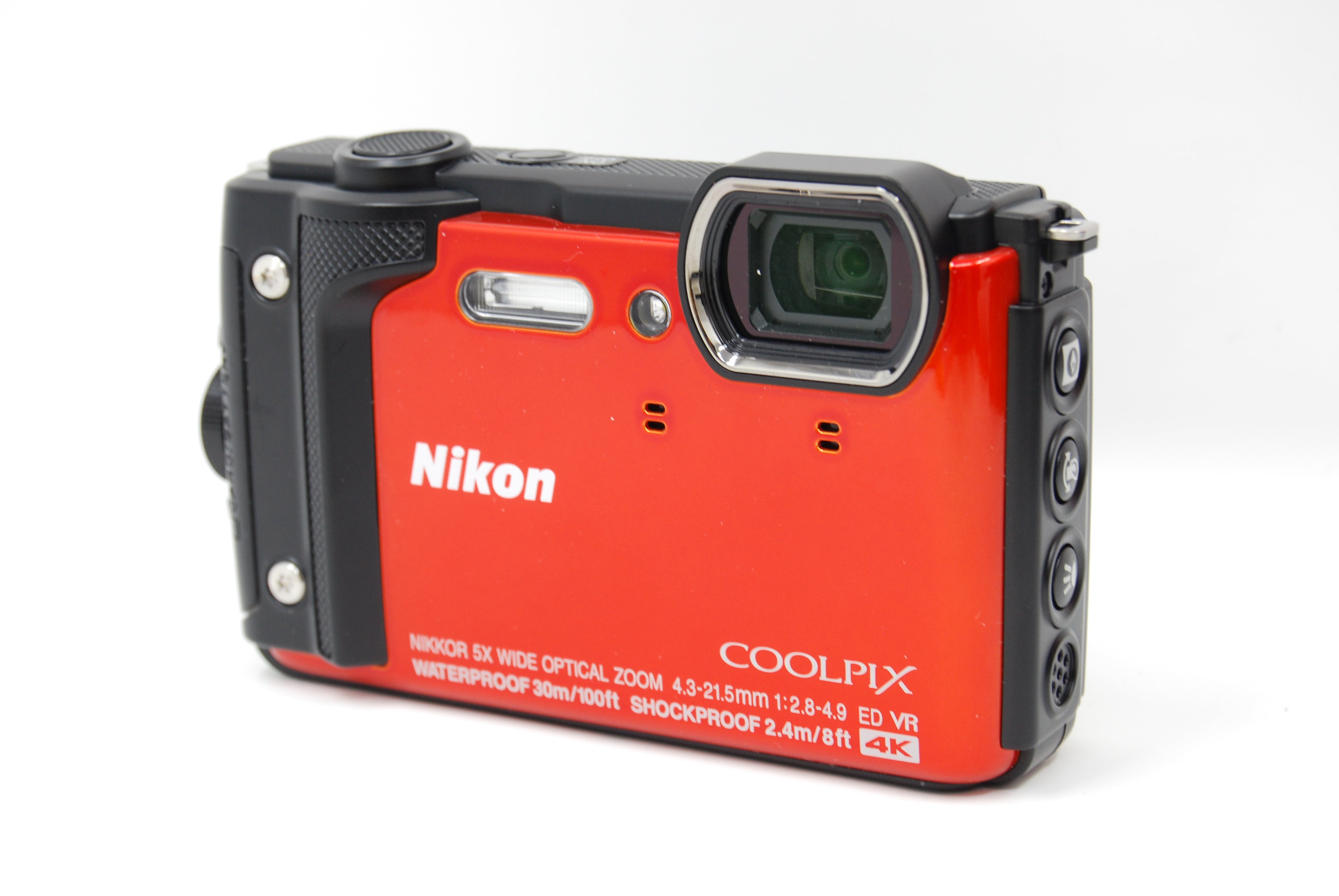 Used Nikon Coolpix W300 (Orange) Waterproof Digital Point & Shoot Camera