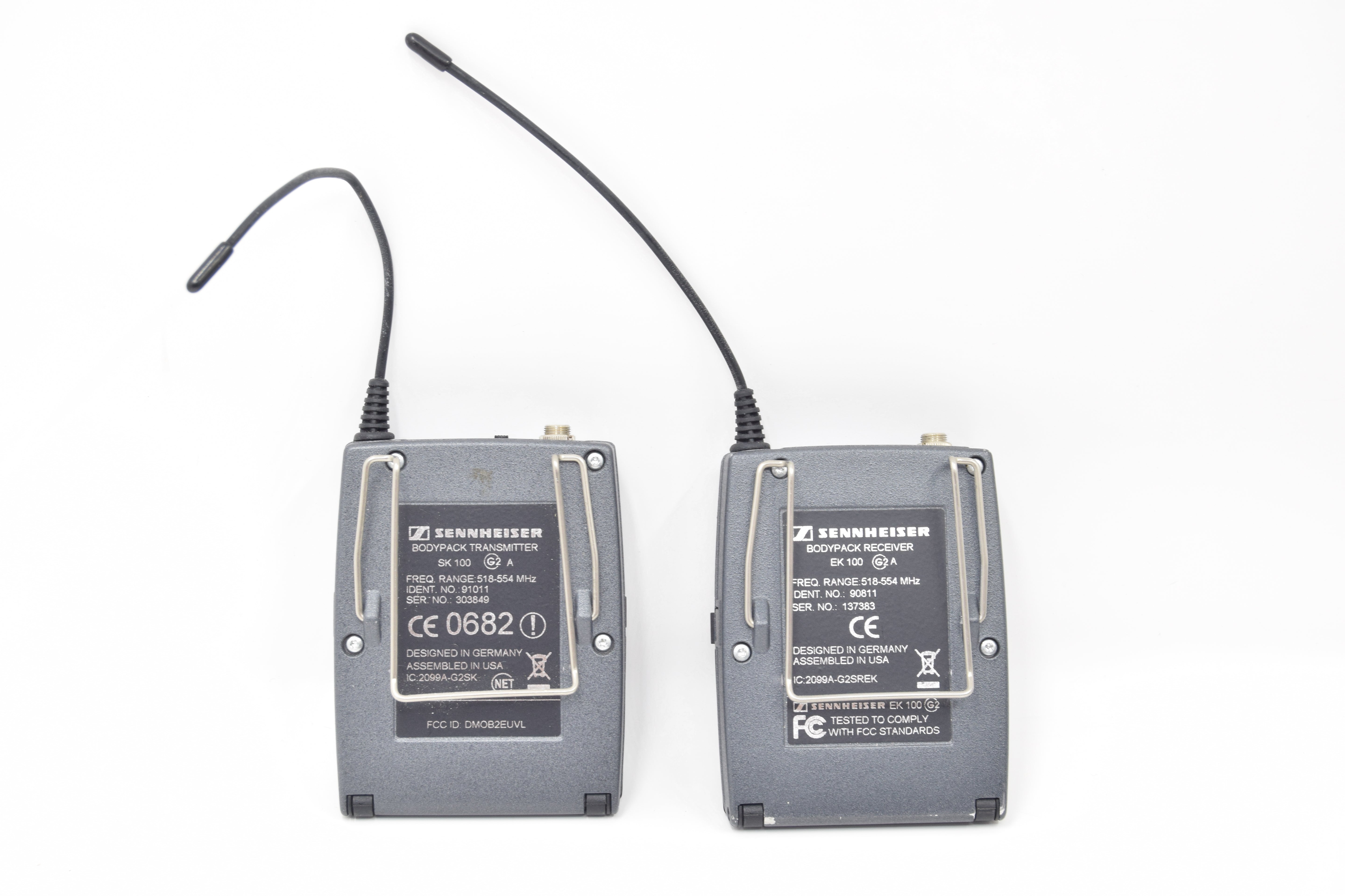 Used Sennheiser EW 100 G2 Wireless Transmitter & Receiver Set