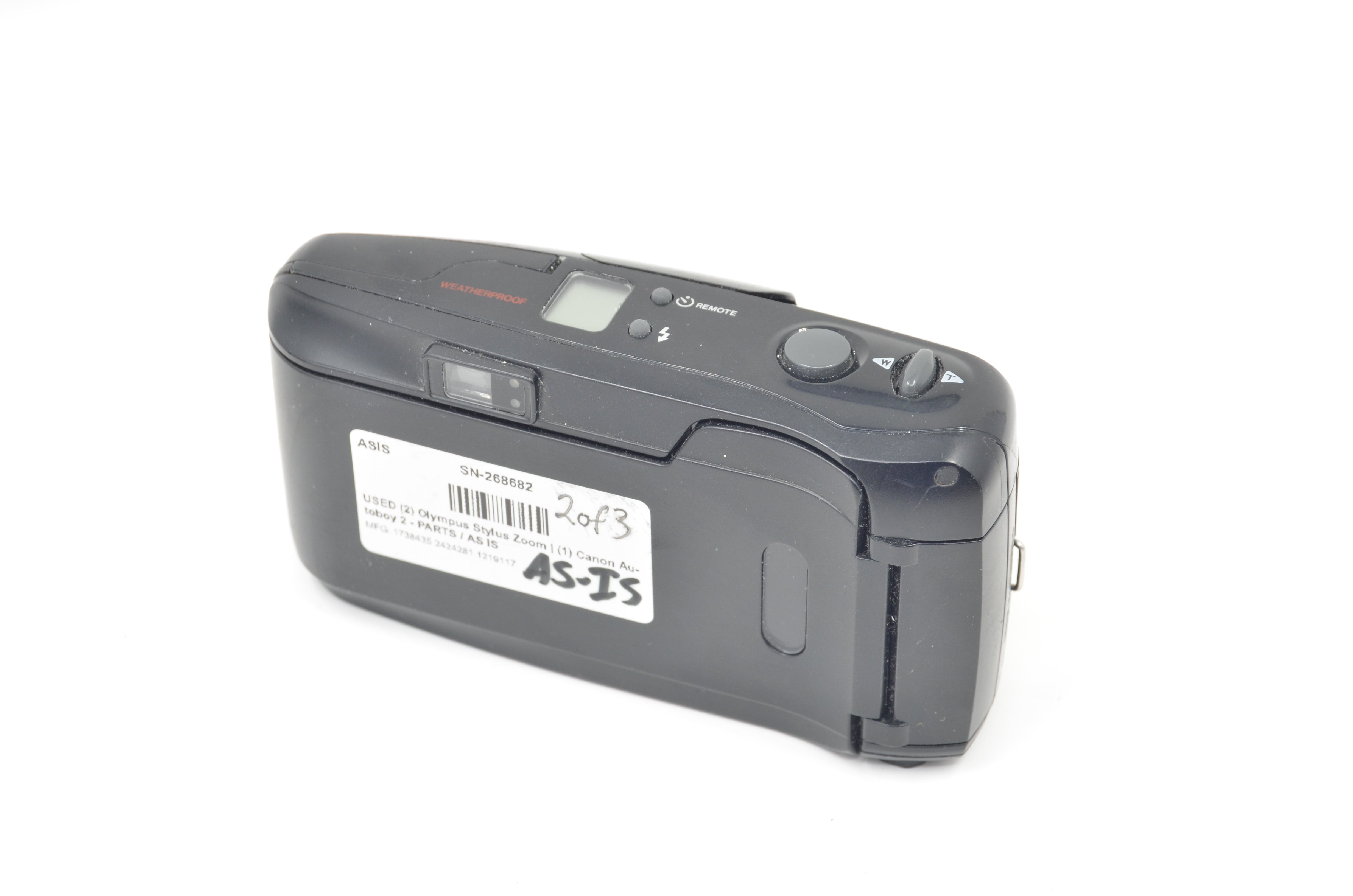 USED (2) Olympus Stylus Zoom (1) Canon Autoboy 2 - PARTS / AS IS