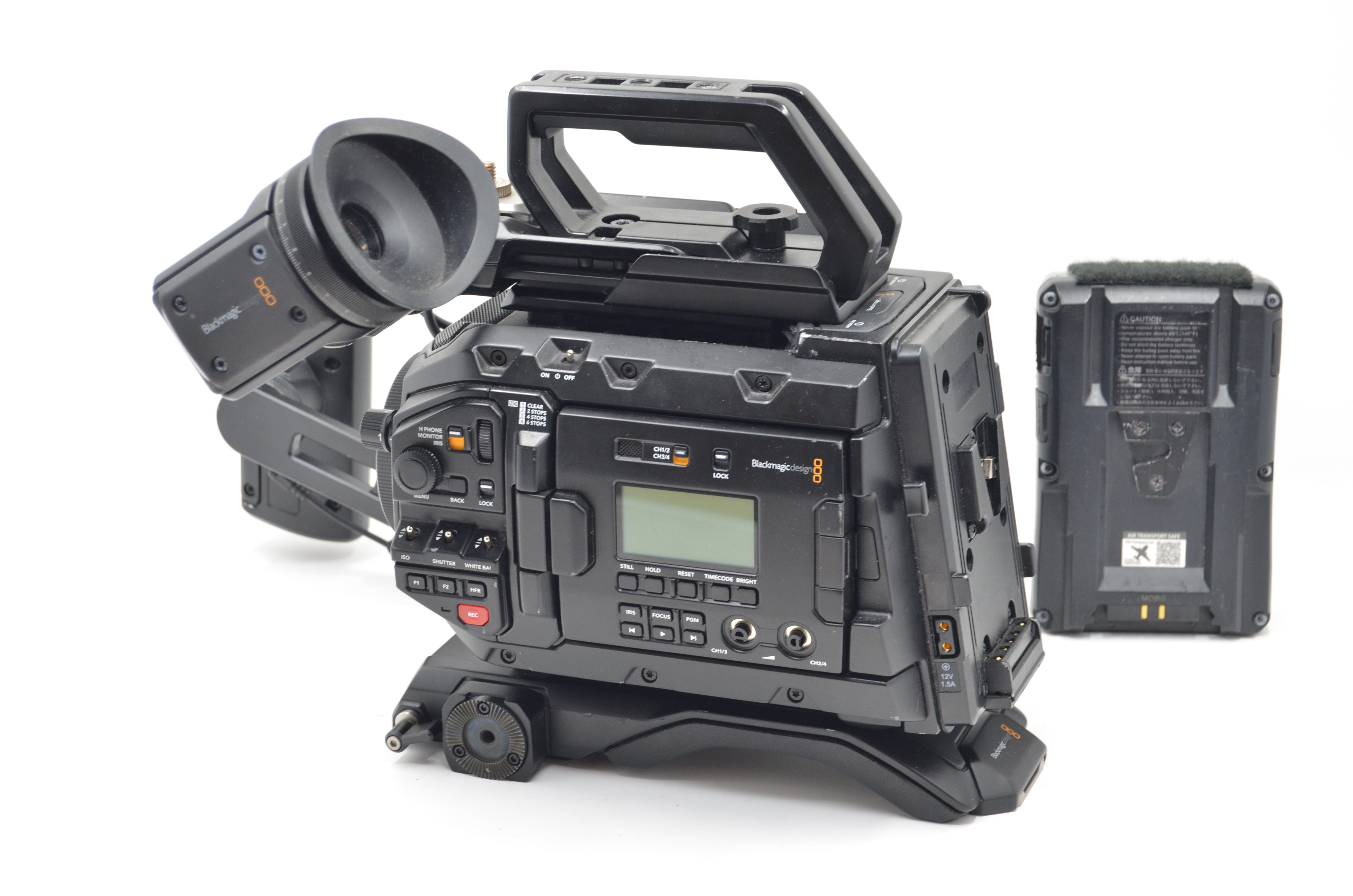 USED Blackmagic Ursa 4.6K Pro G2 w/ Ursa Viewfinder + Shoulder Kit