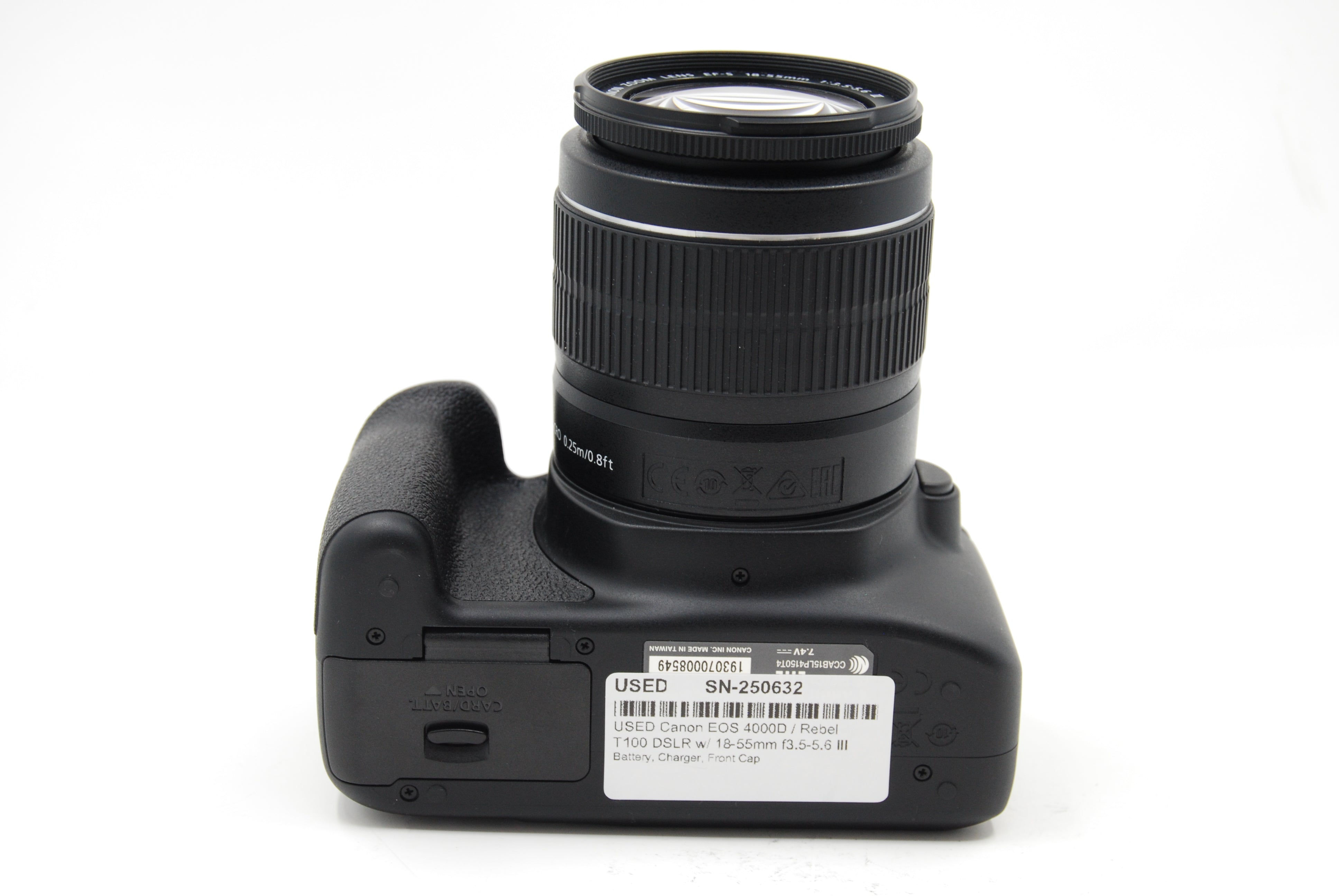 USED Canon EOS 4000D / Rebel T100 DSLR w/ 18-55mm f3.5-5.6 III