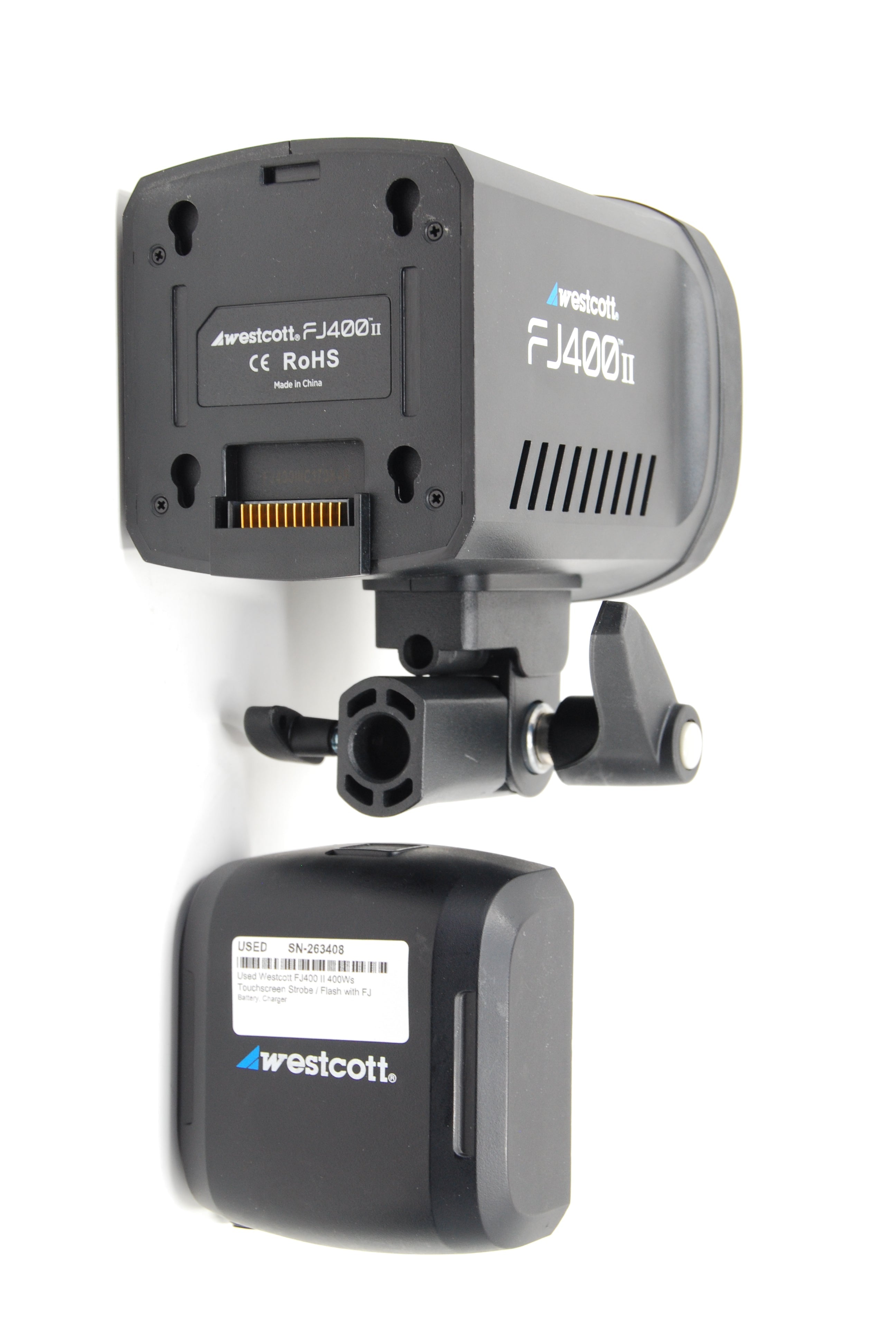 Used Westcott FJ400 II 400Ws Touchscreen Strobe / Flash with FJ Pro AC/DC Battery