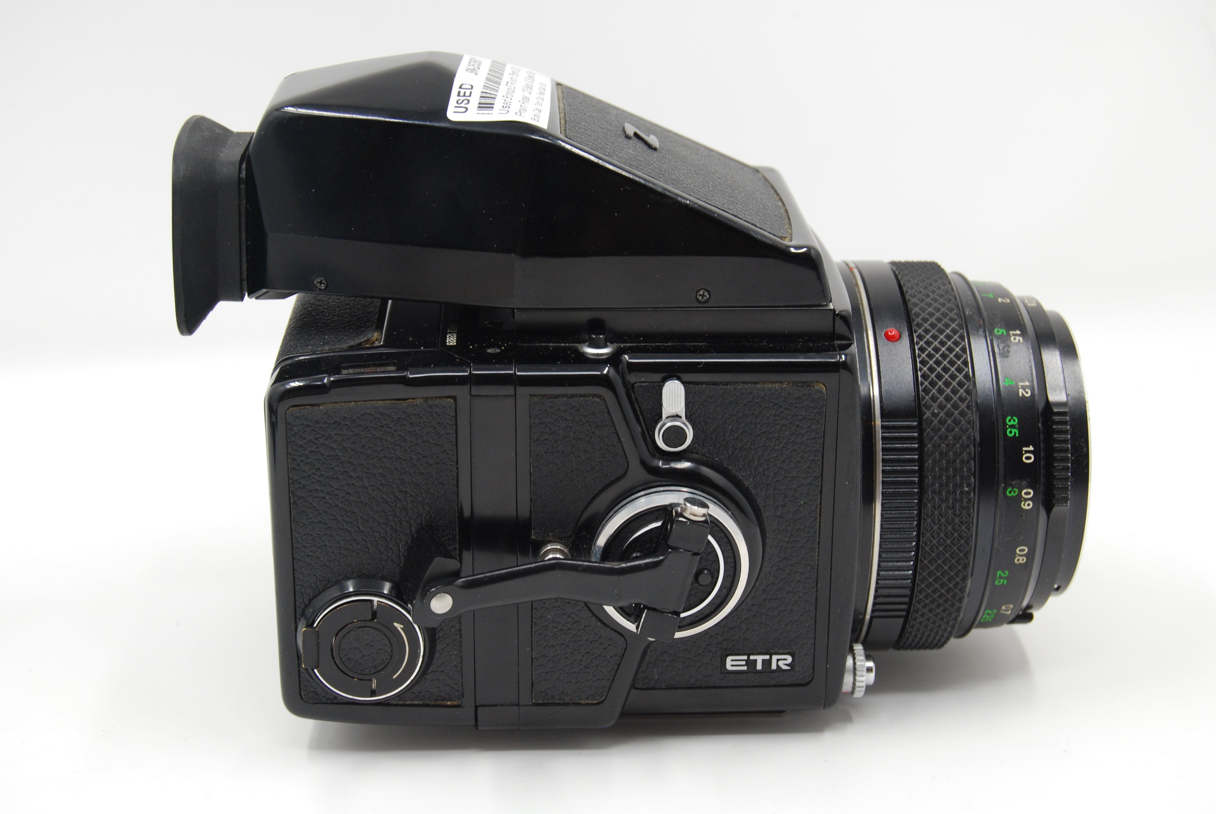 Used Bronica ETR with 75mm f2.8, Prism Finder, 120 Back, & Speed Grip
