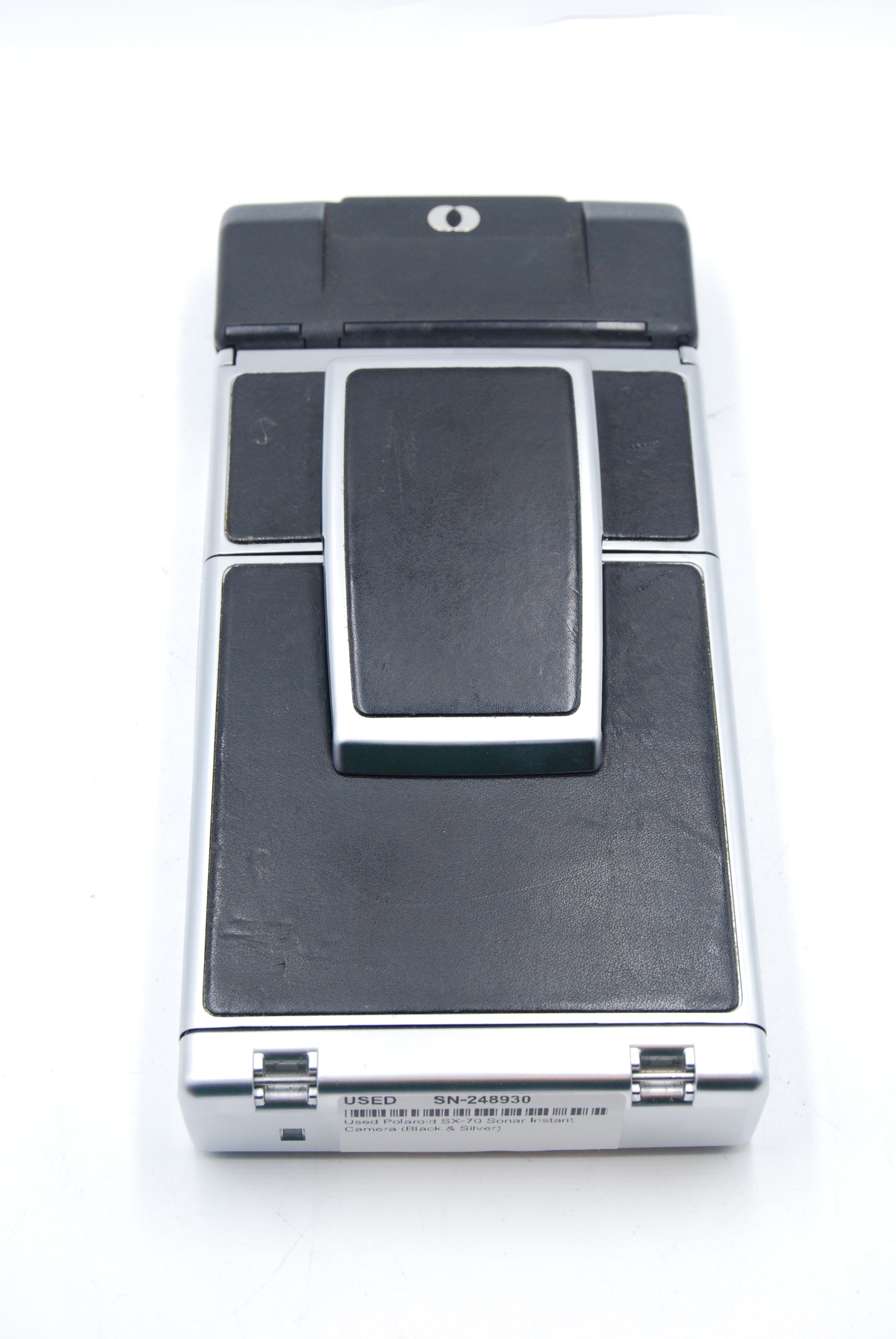 Used Polaroid SX-70 Sonar Instant Camera (Black & Silver)