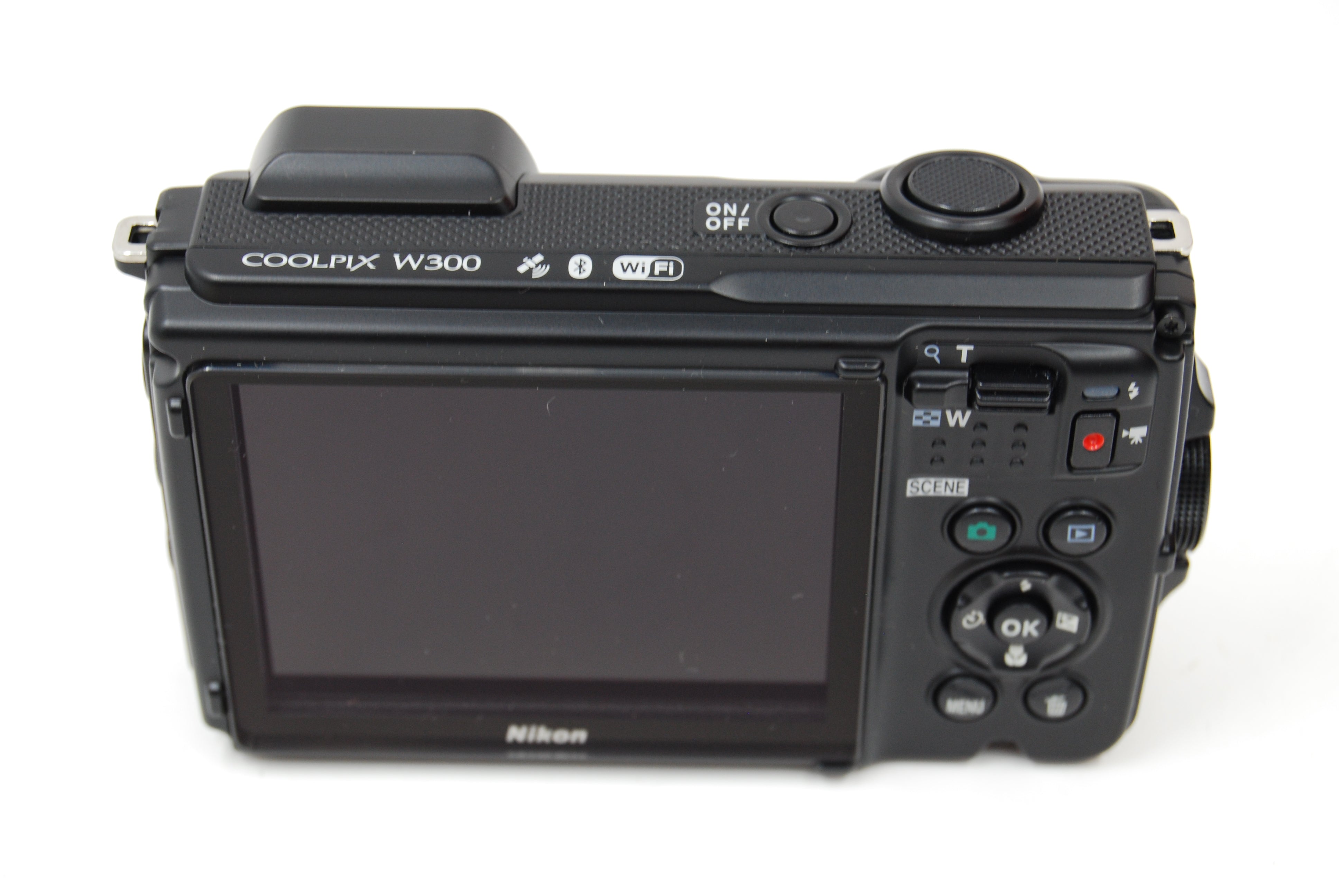 Used Nikon Coolpix W300 (Orange) Waterproof Digital Point & Shoot Camera