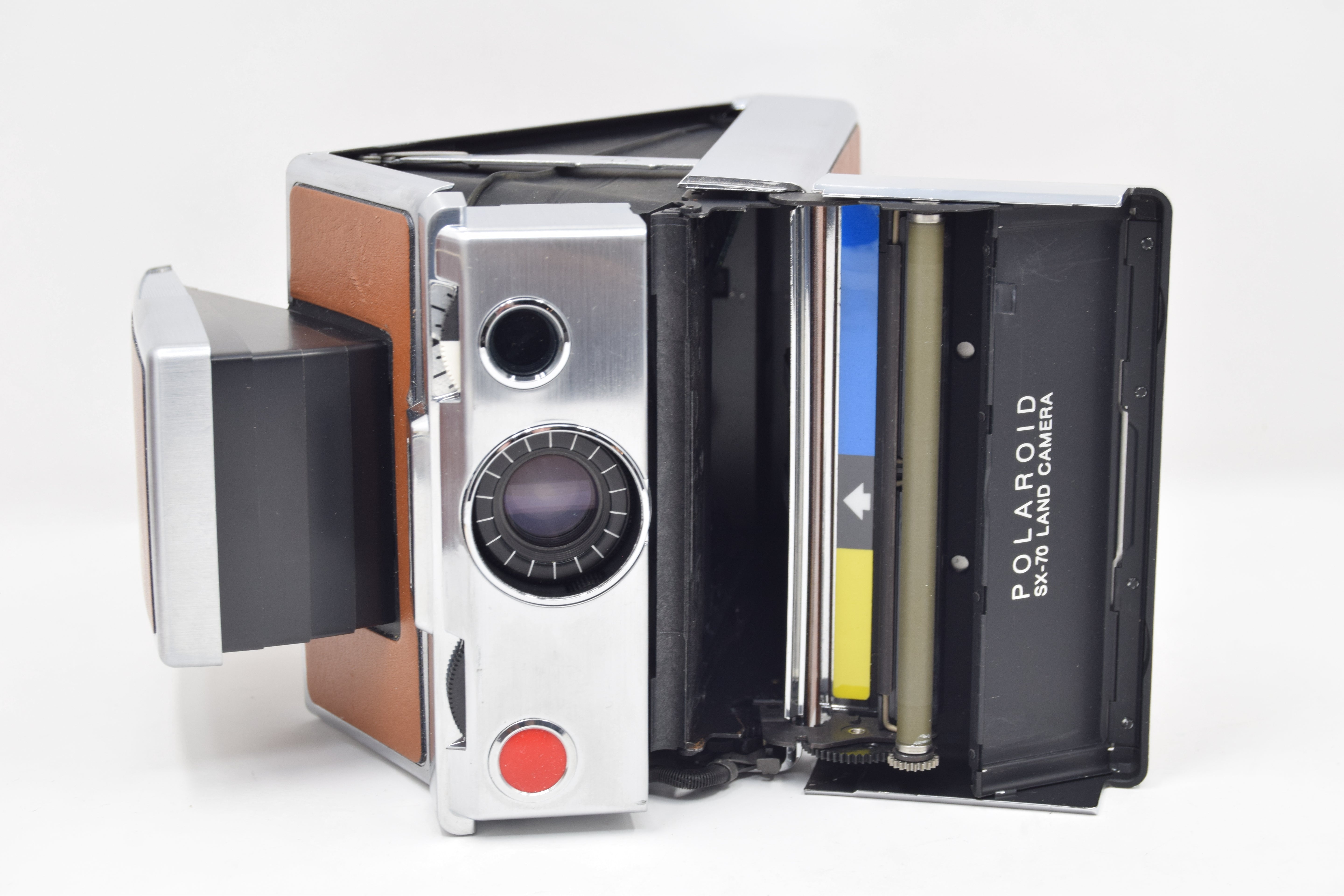 Used Polaroid SX-70 Land Camera Model 1 - Silver & Black Folding SLR