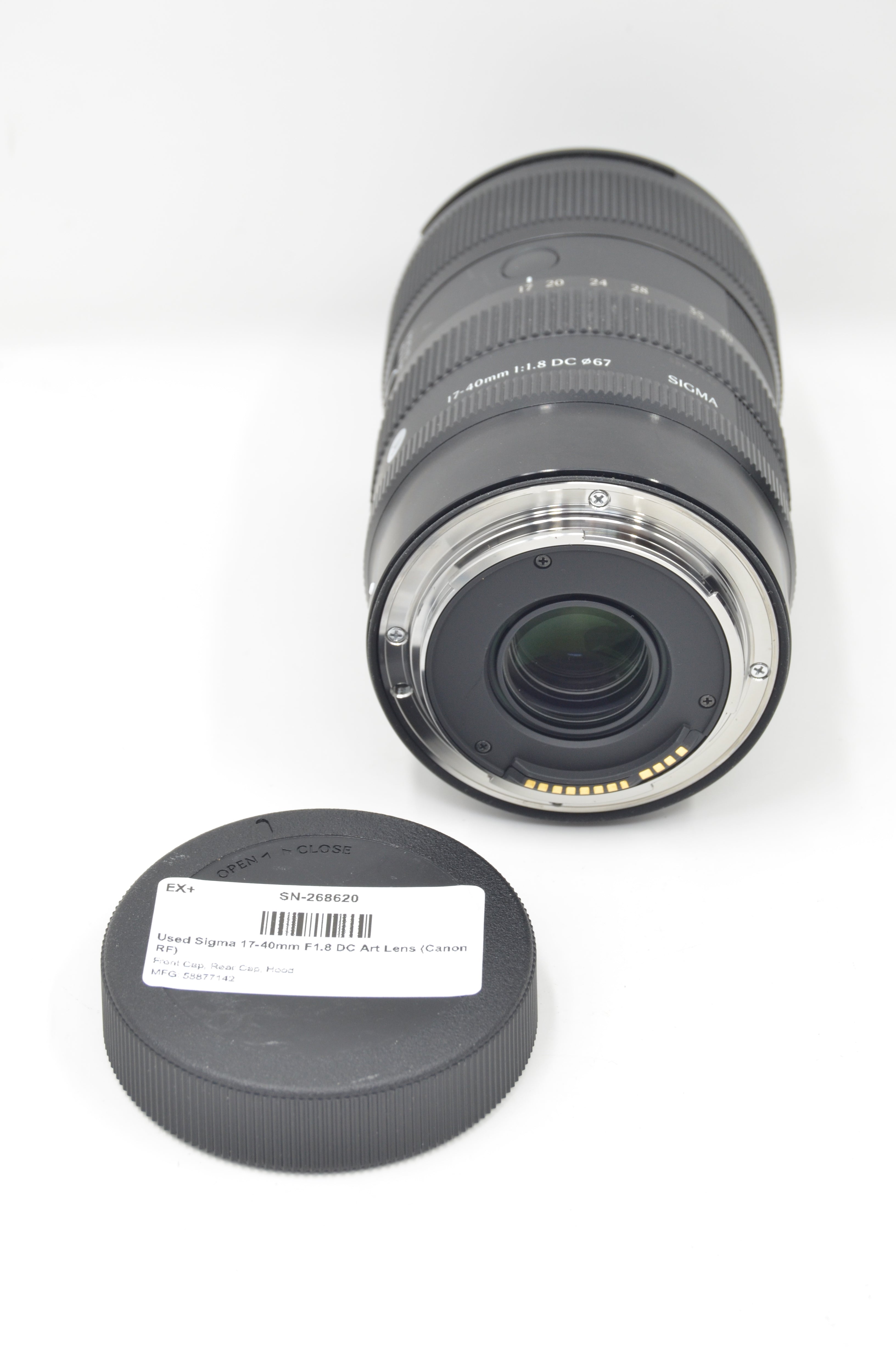 Used Sigma 17-40mm F1.8 DC Art Lens (Canon RF)