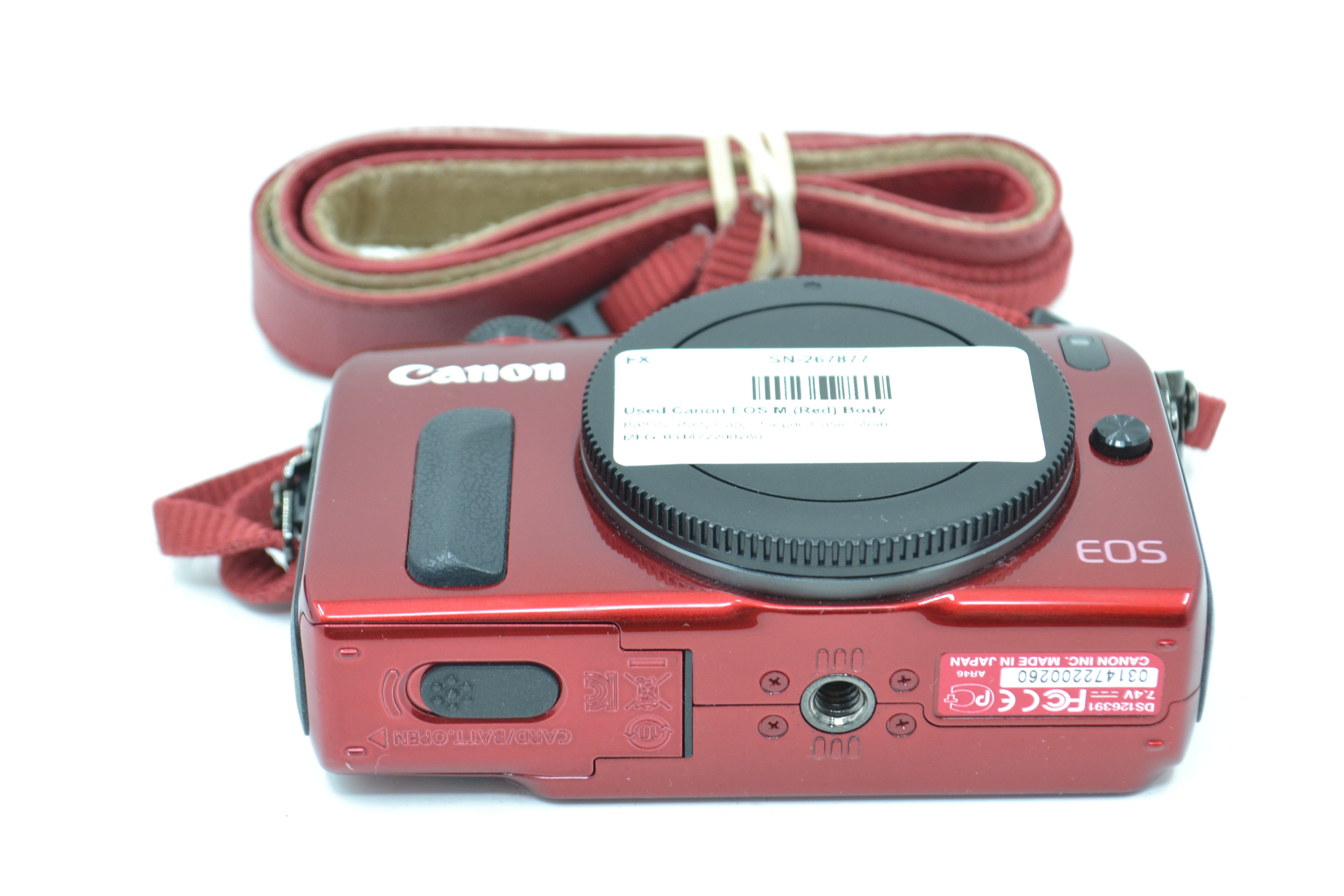 Used Canon EOS M (Red) Mirrorless Camera Body