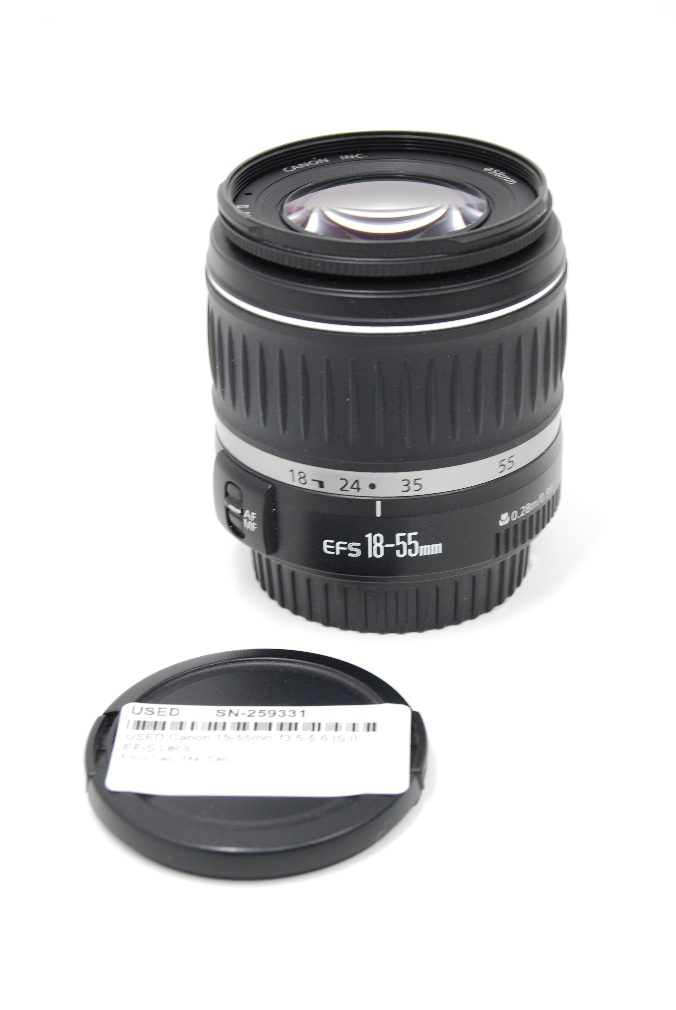 USED Canon 18-55mm f3.5-5.6 IS II EF-S Lens