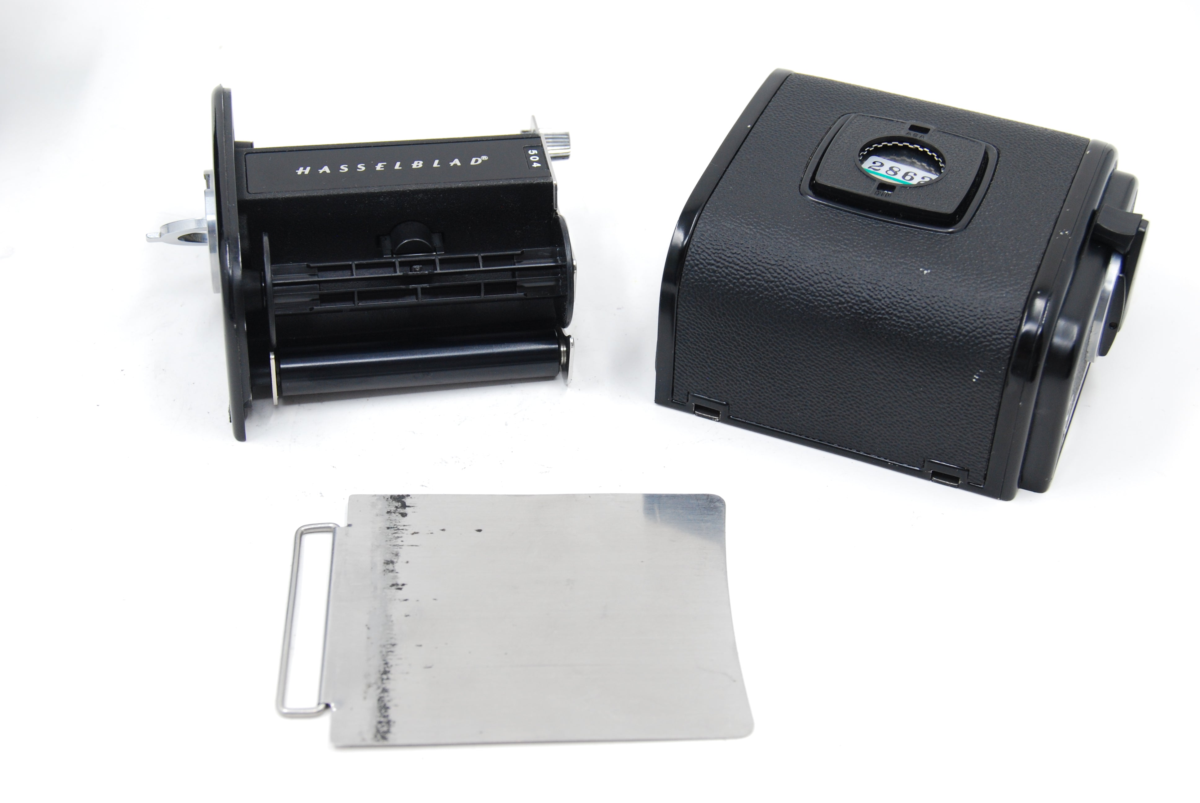 Used Hasselblad 501C w/ A12 Back & Chimney Finder (Black)