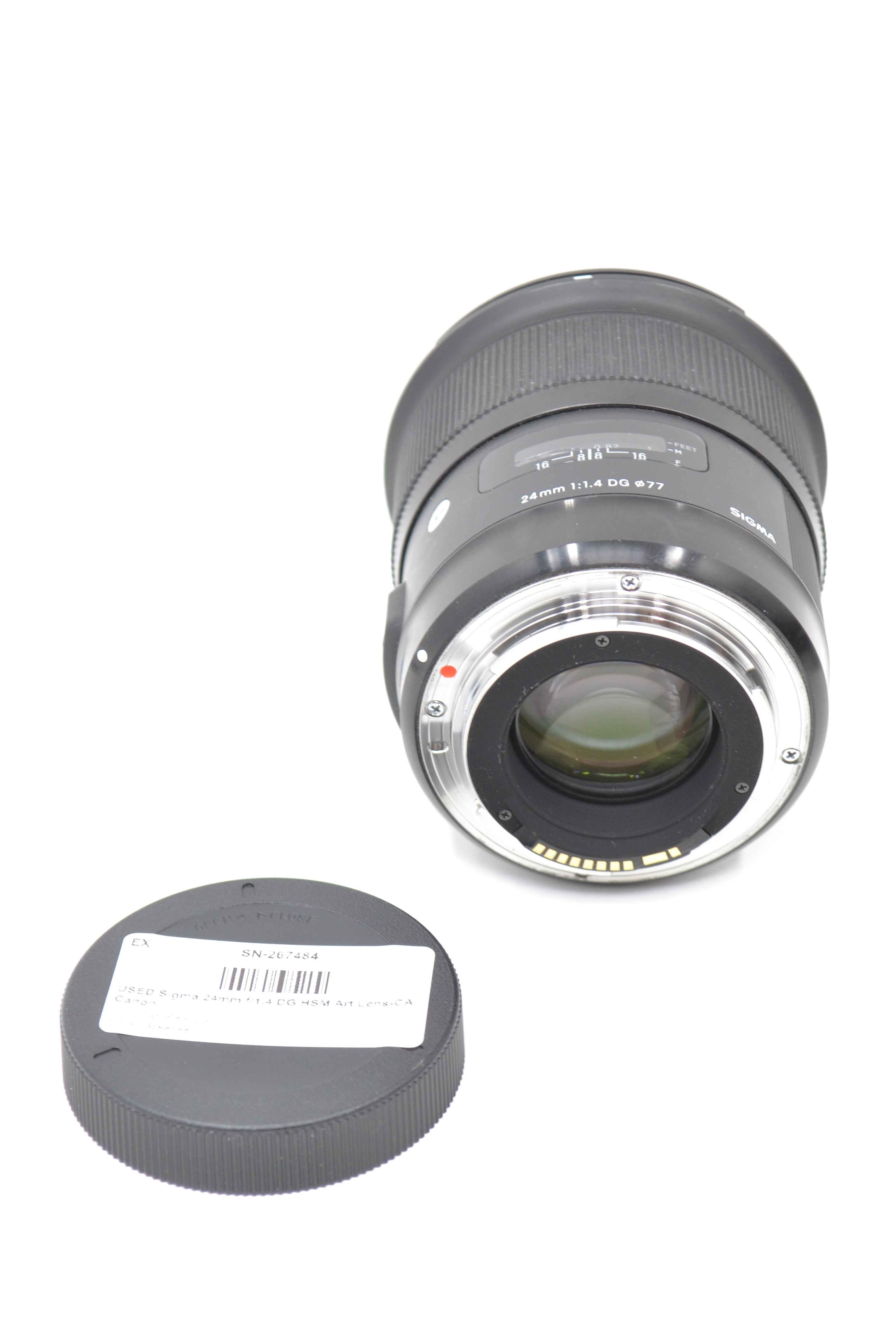 USED Sigma 24mm f/1.4 DG HSM Art Lens-CA Canon