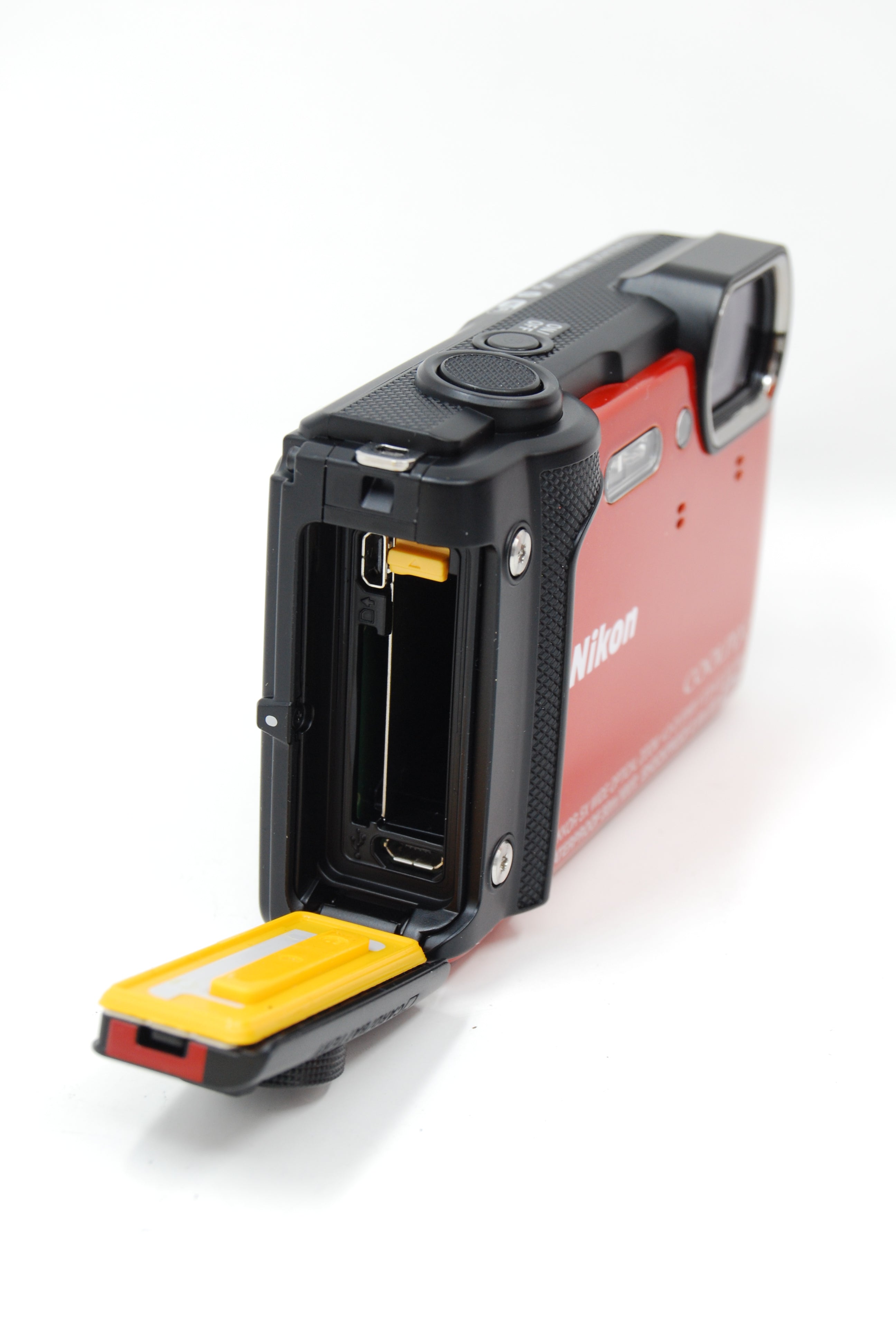 Used Nikon Coolpix W300 (Orange) Waterproof Digital Point & Shoot Camera