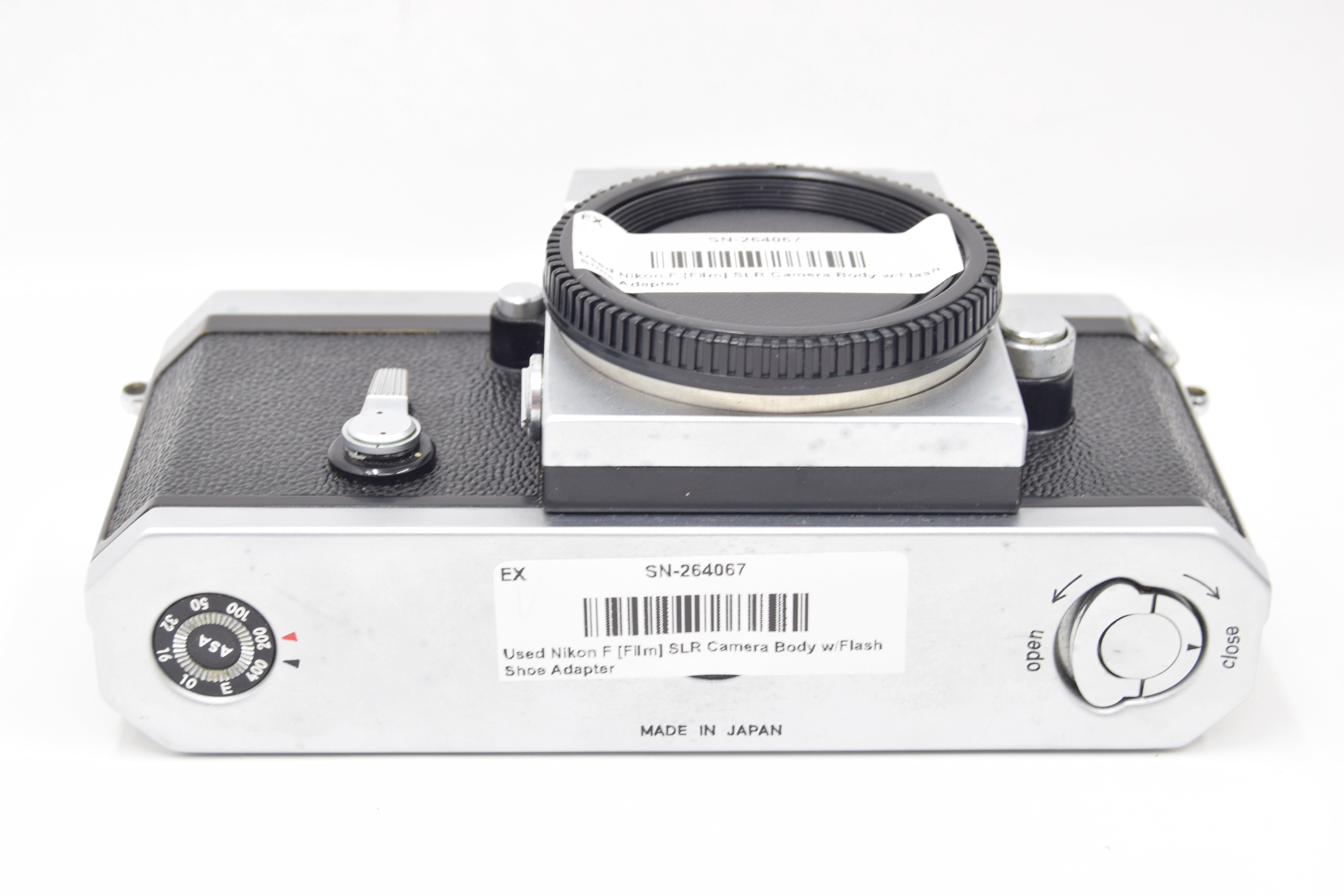 Used Nikon F [Film] SLR Camera Body w/Flash Shoe Adapter