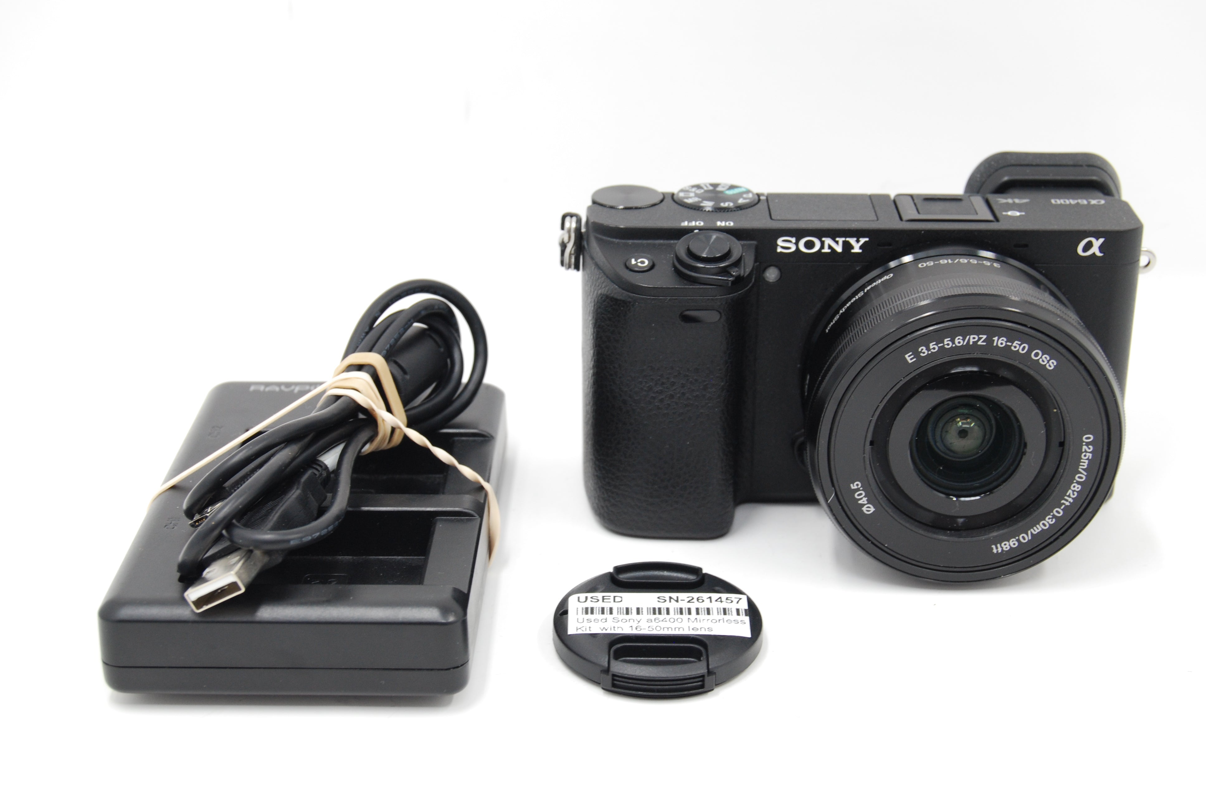 Used Sony a6400 Mirrorless Camera Kit  with 16-50mm lens