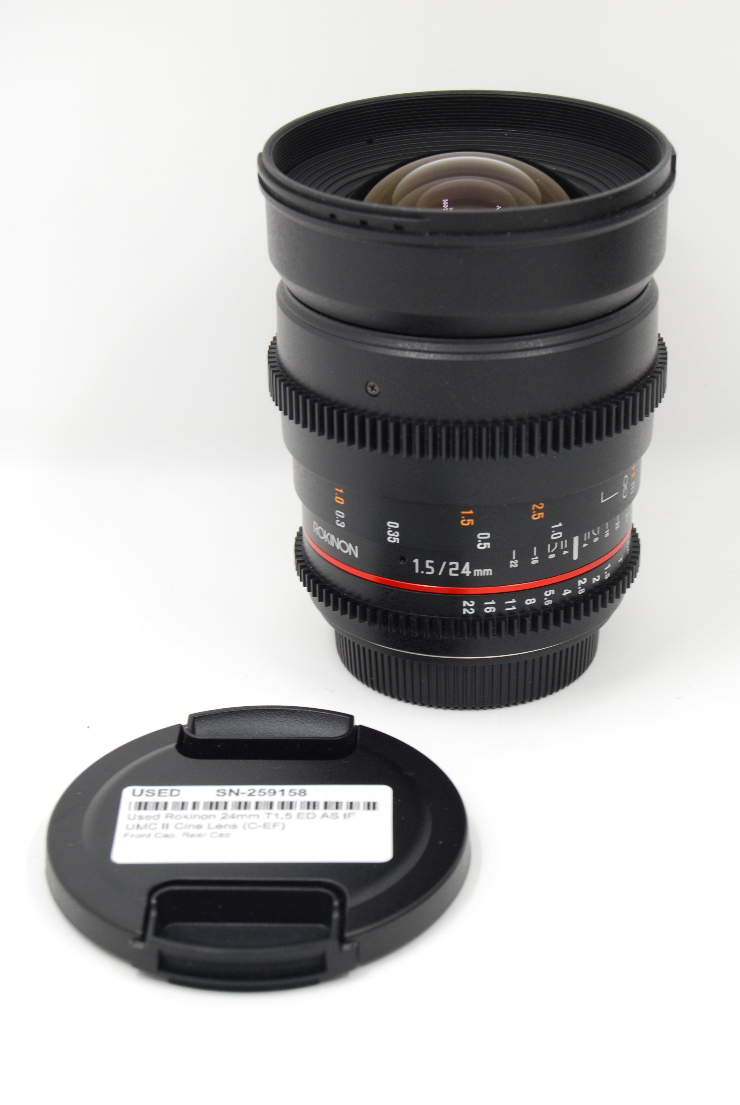 Used Rokinon 24mm T1.5 ED AS IF UMC II Cine Lens (C-EF)