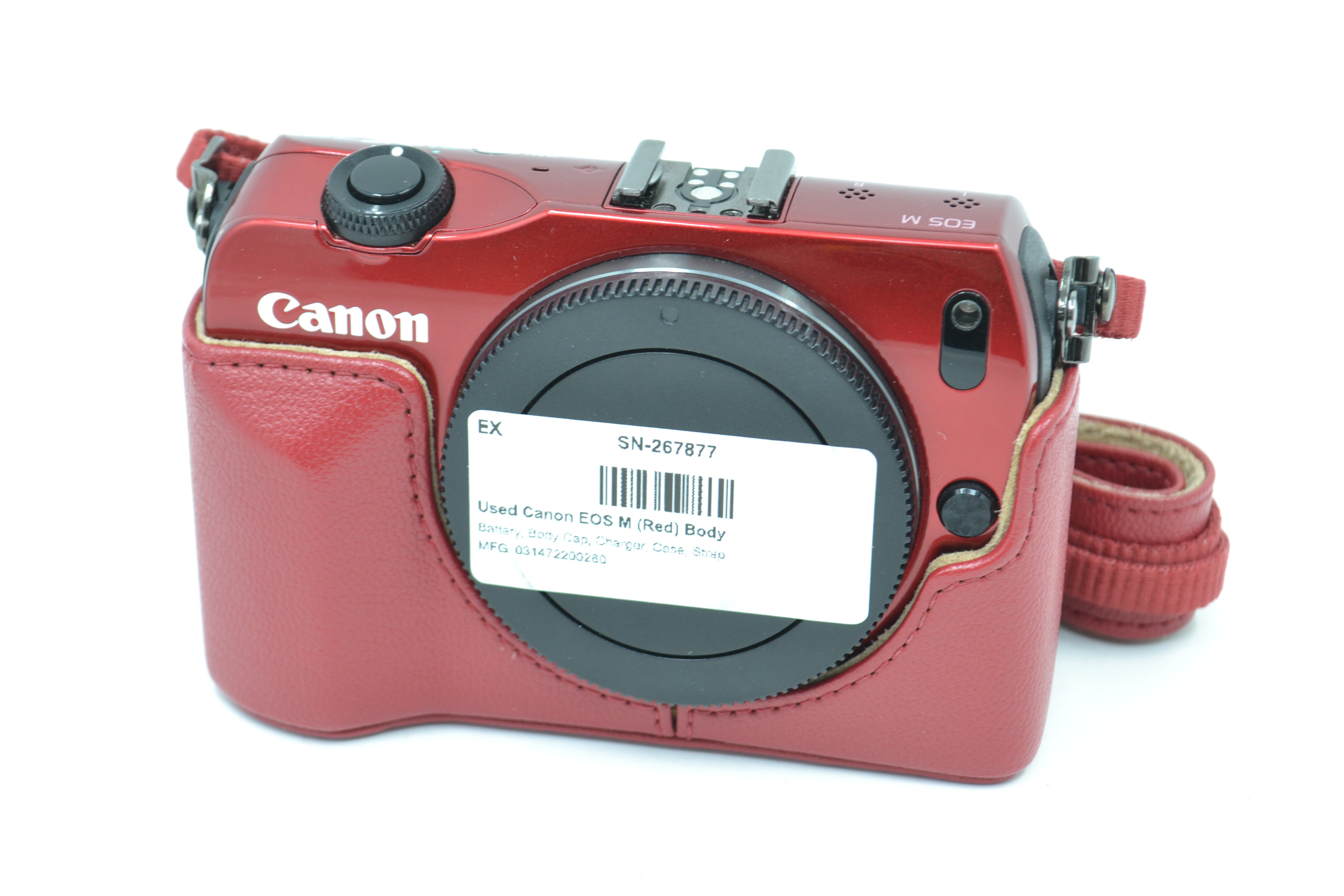 Used Canon EOS M (Red) Mirrorless Camera Body