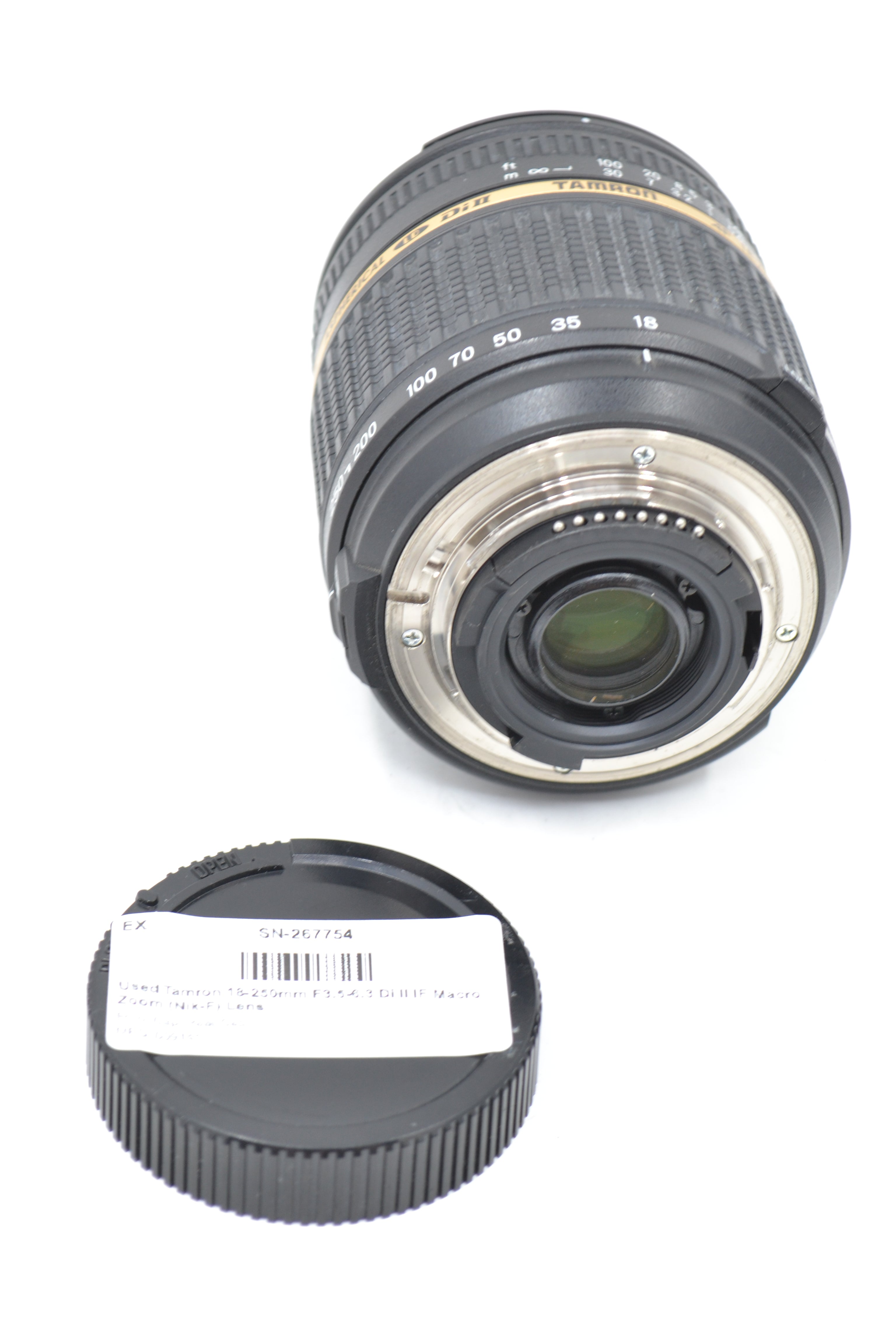 Used Tamron 18-250mm F3.5-6.3 Di II IF Macro Zoom (Nik-F) Lens