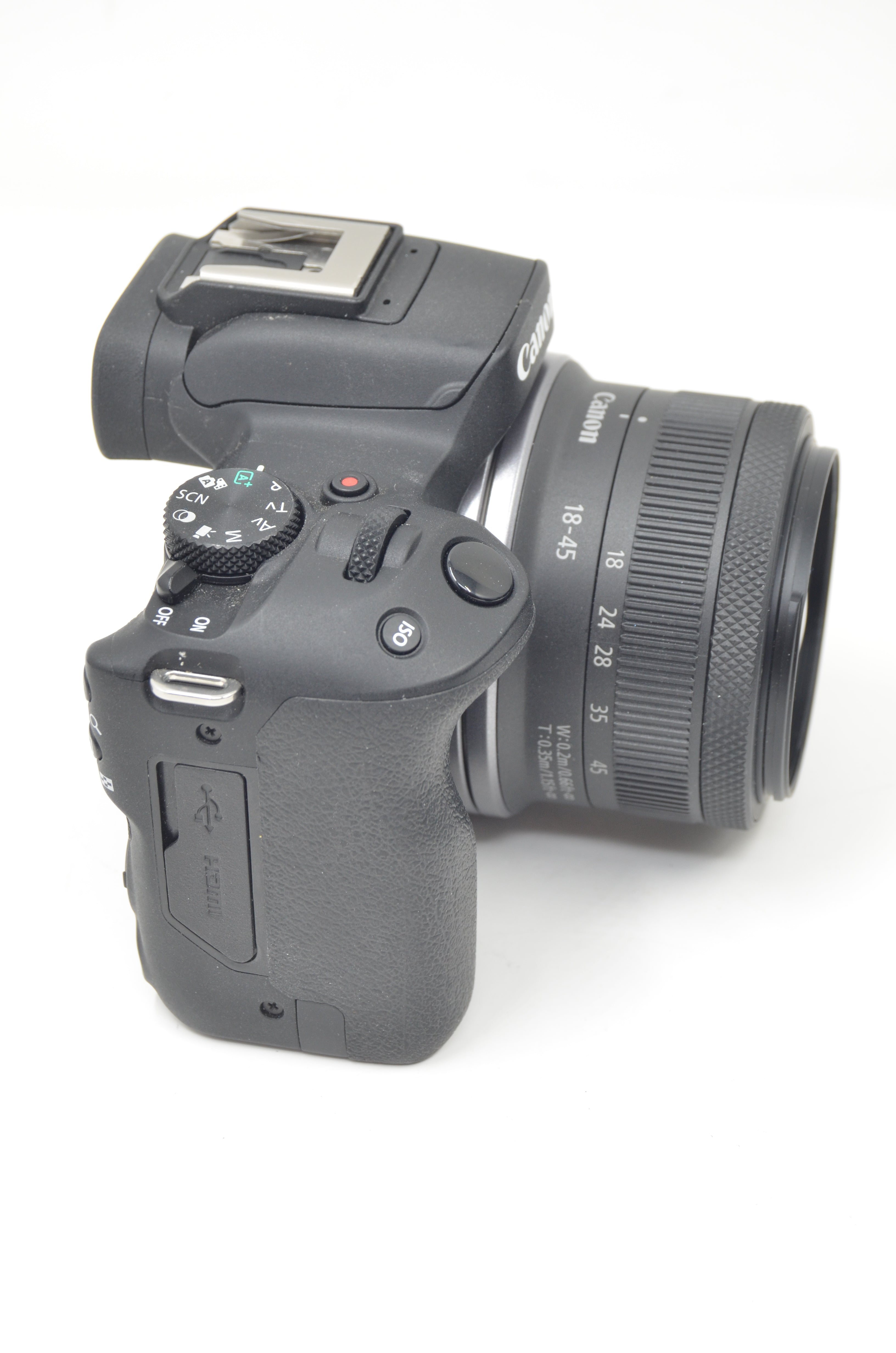 Used Canon EOS R50 Mirrorless Camera with RF-S 18-45mm F4.5-6.3 IS STM Lens (Black)