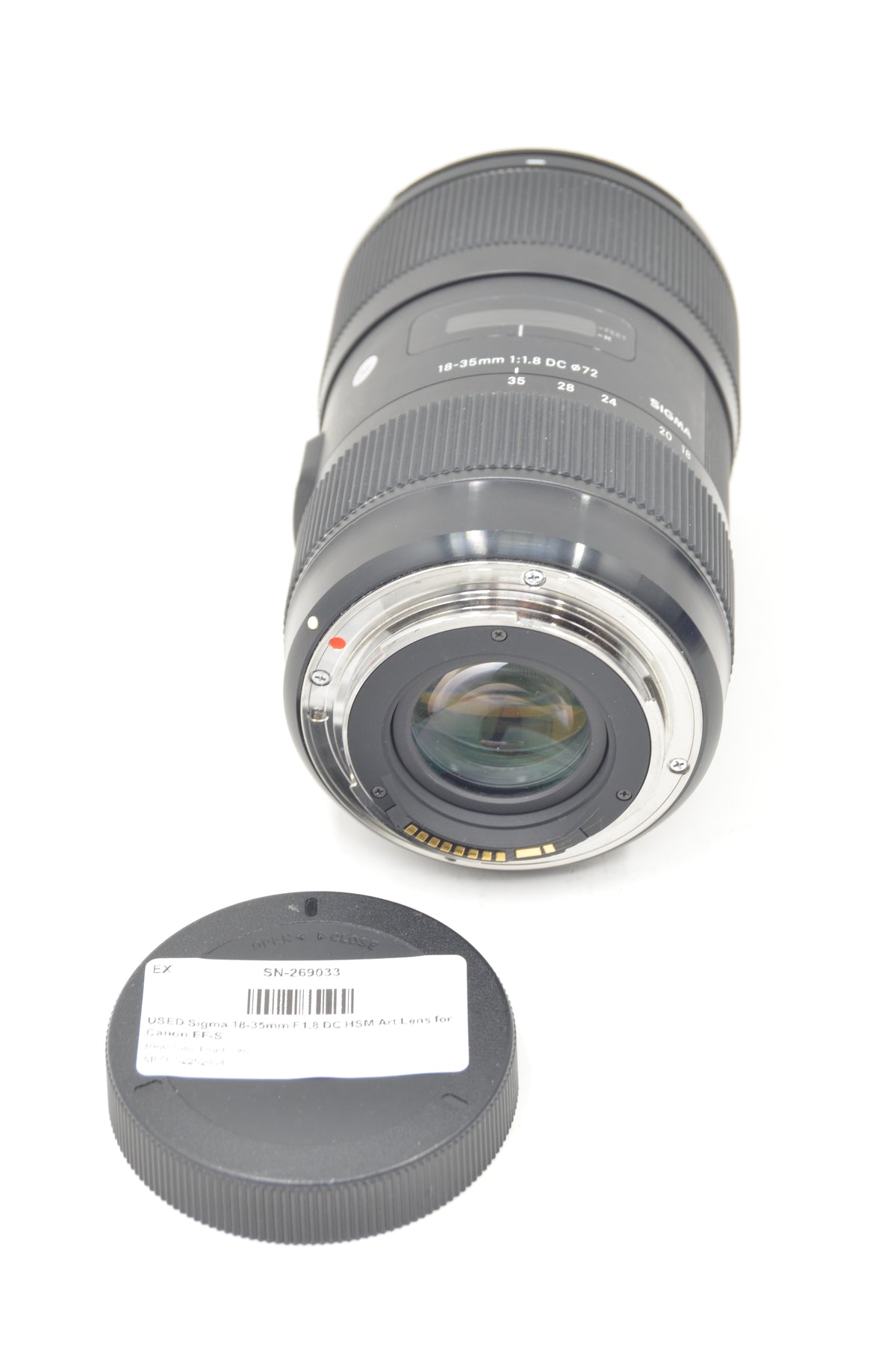 USED Sigma 18-35mm F1.8 DC HSM Art Lens for Canon EF-S